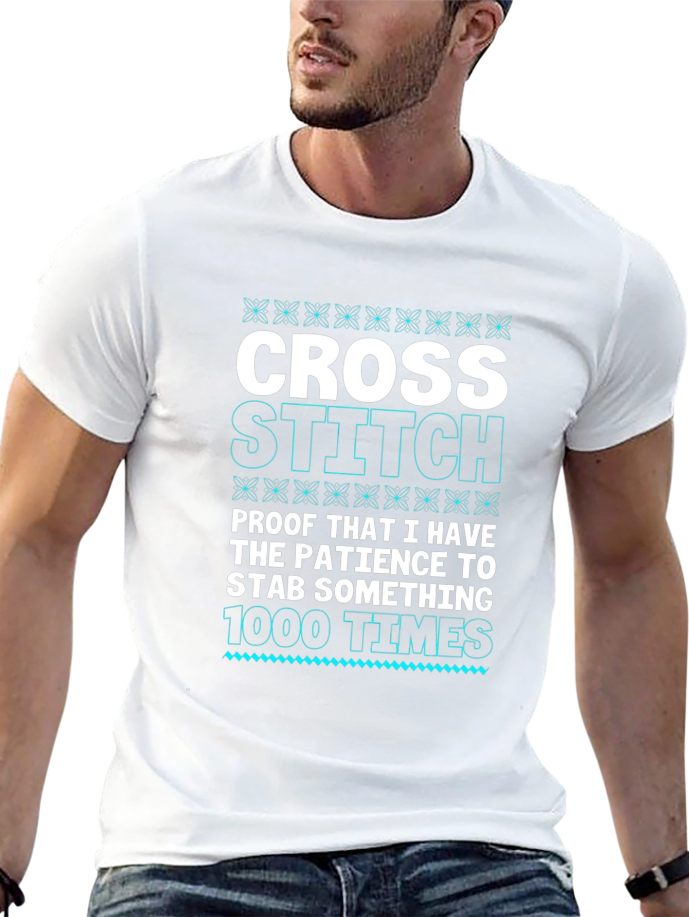 Cross Stitch Patience T-Shirt - Funny Hobby Tee