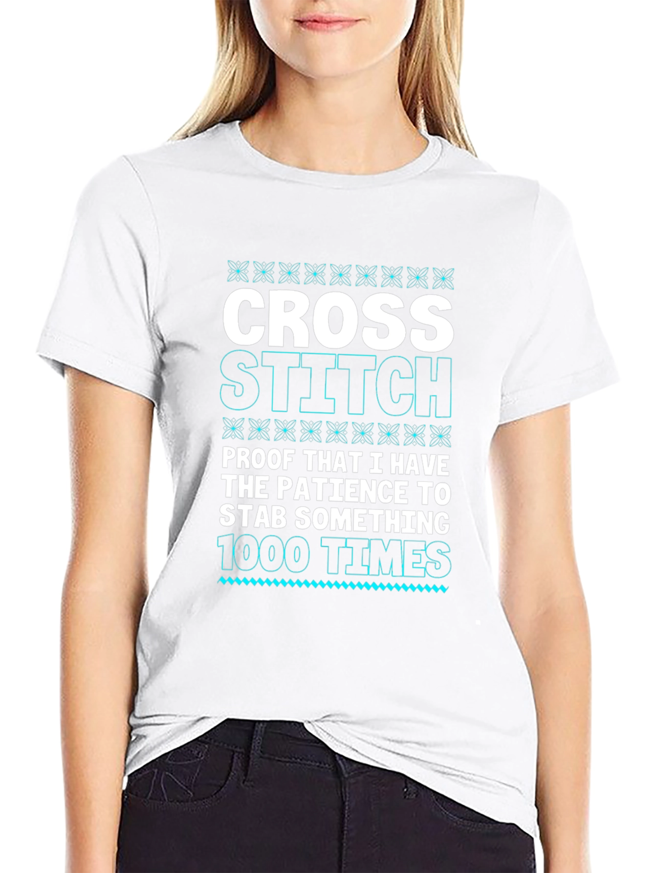 Cross Stitch Patience T-Shirt - Funny Hobby Tee