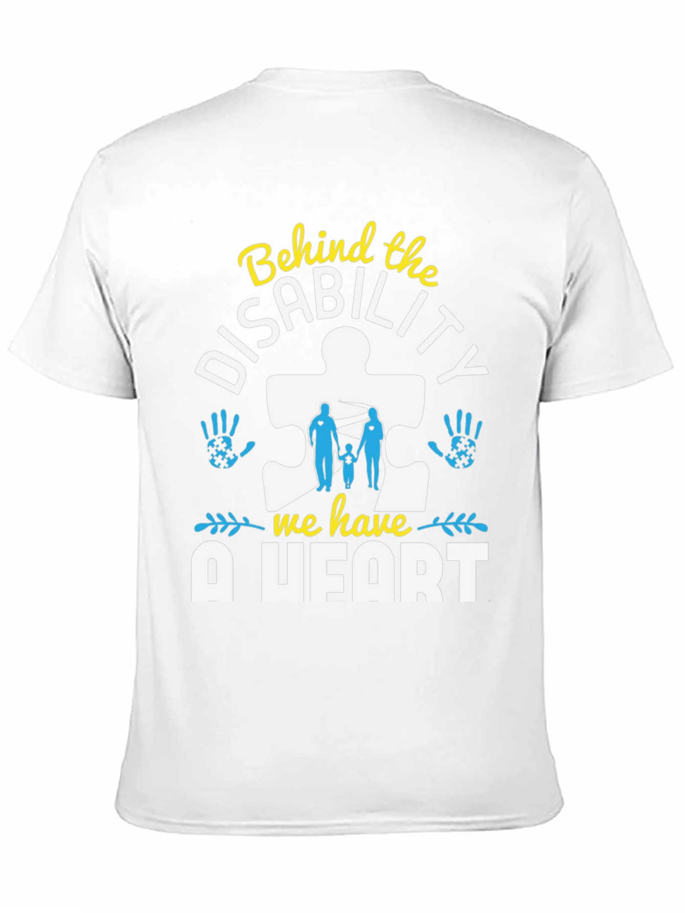 Autism Awareness Puzzle Piece Heart Graphic Tee