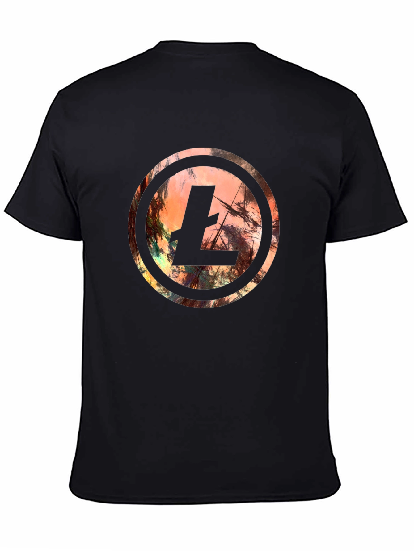 Abstract Litecoin Symbol Graphic Tee