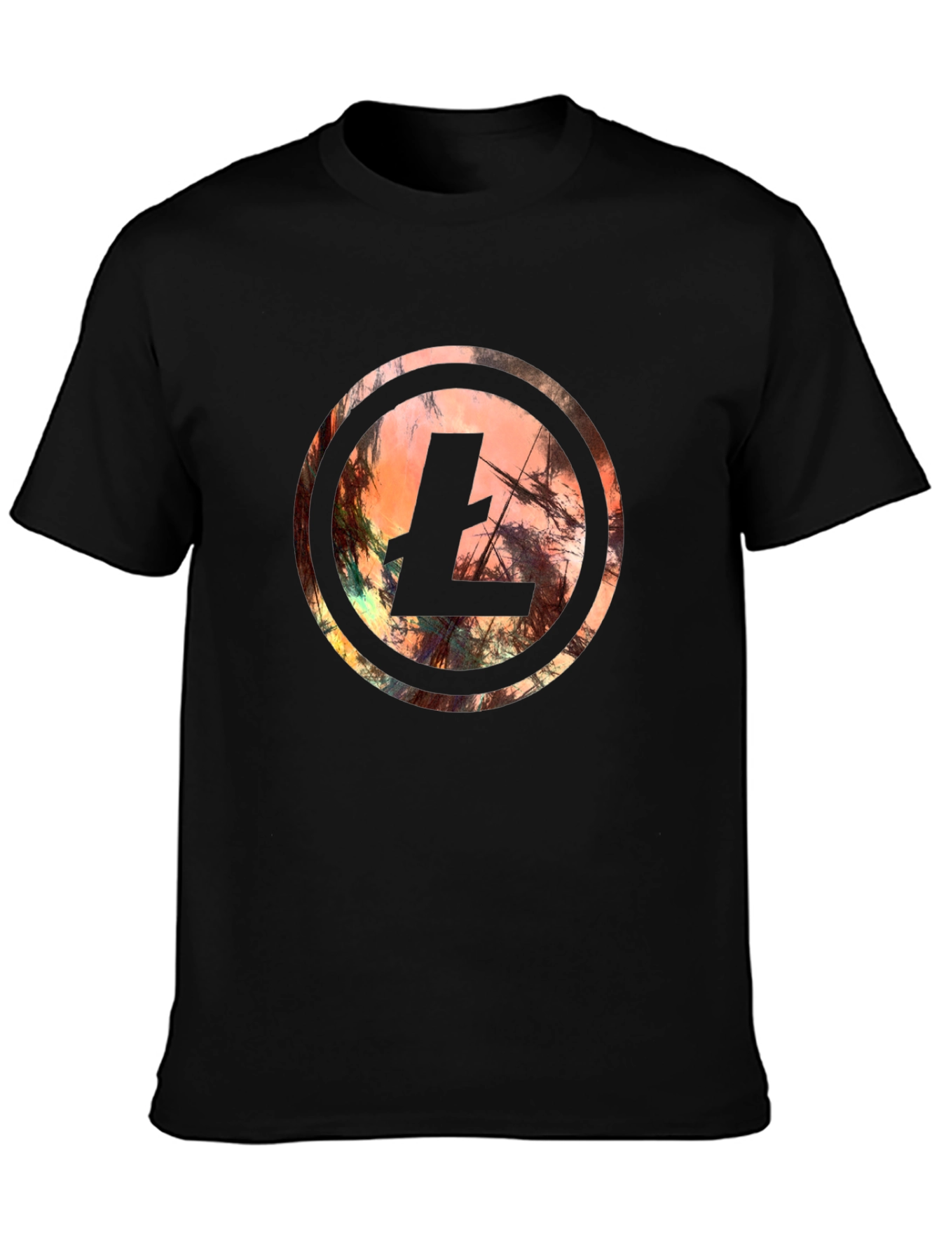 Abstract Litecoin Symbol Graphic Tee