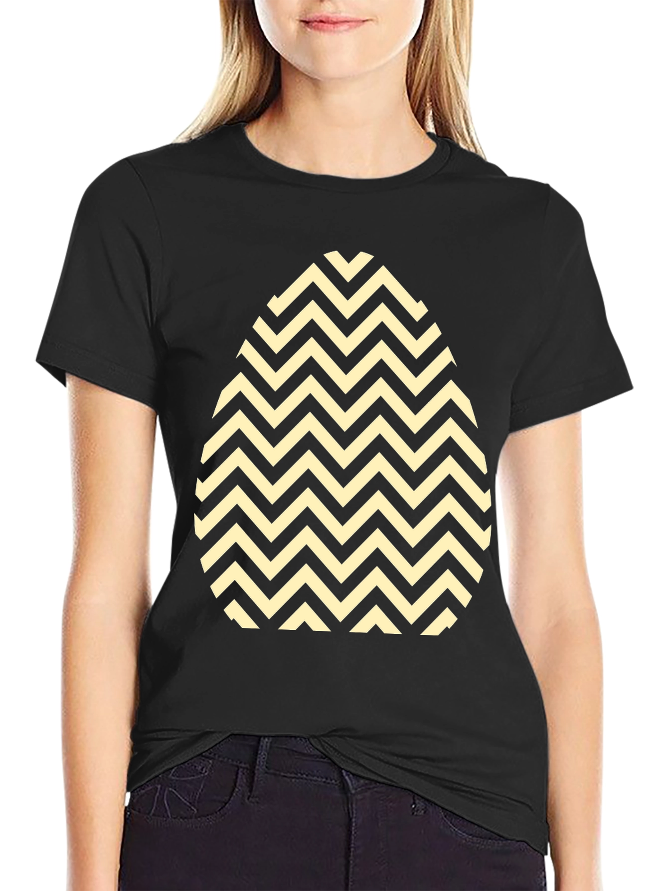 Easter Egg Chevron Pattern T-Shirt