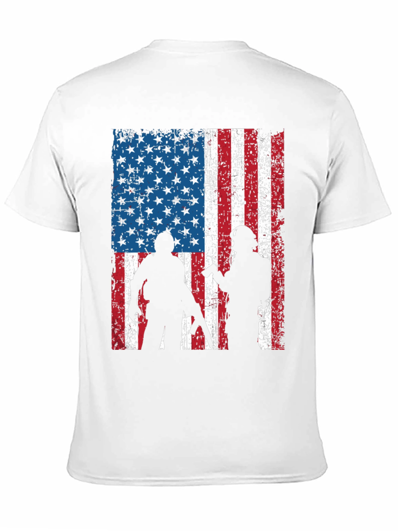 American Flag Soldier Graphic Tee