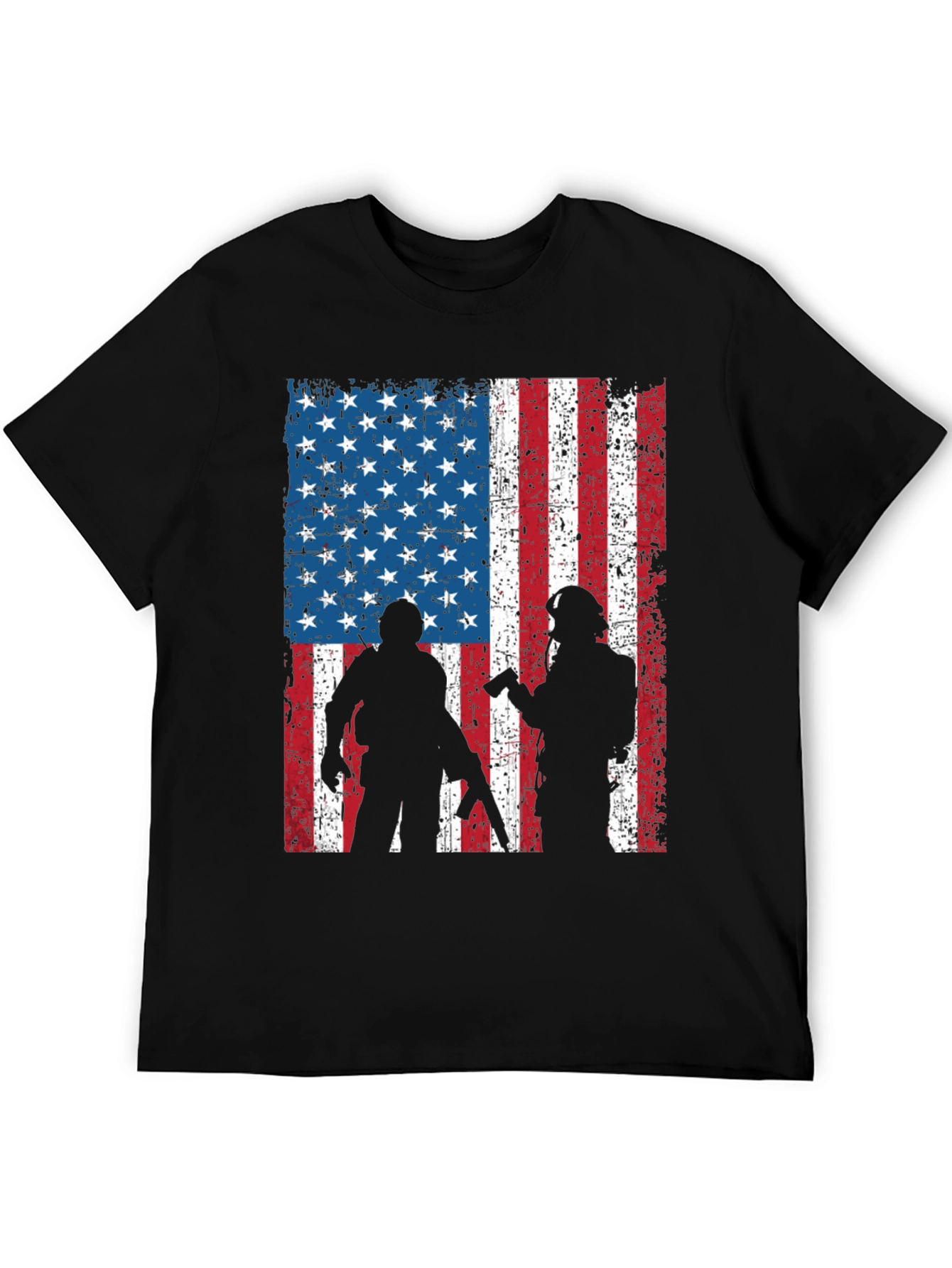 American Flag Soldier Graphic Tee