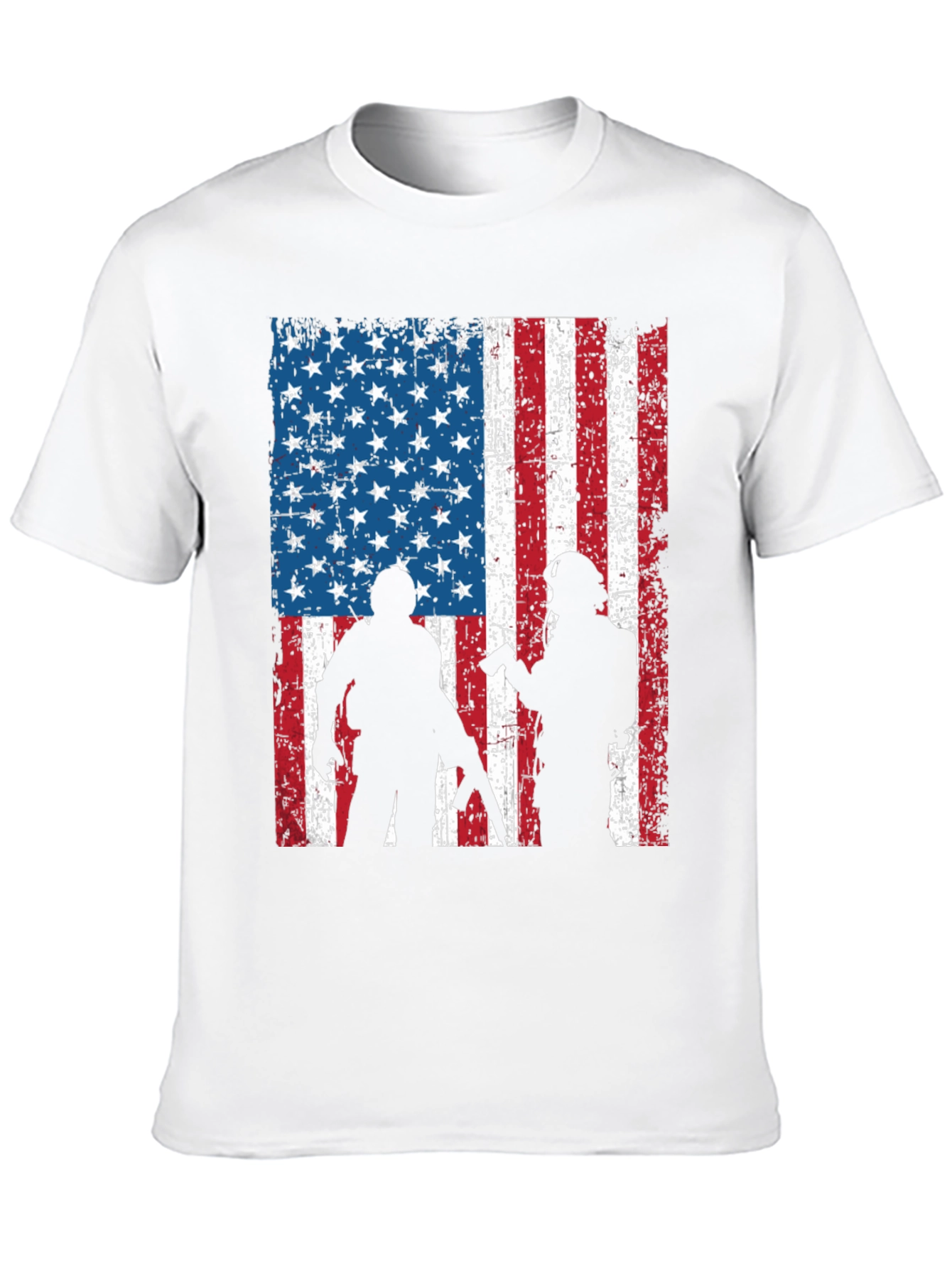 American Flag Soldier Graphic Tee