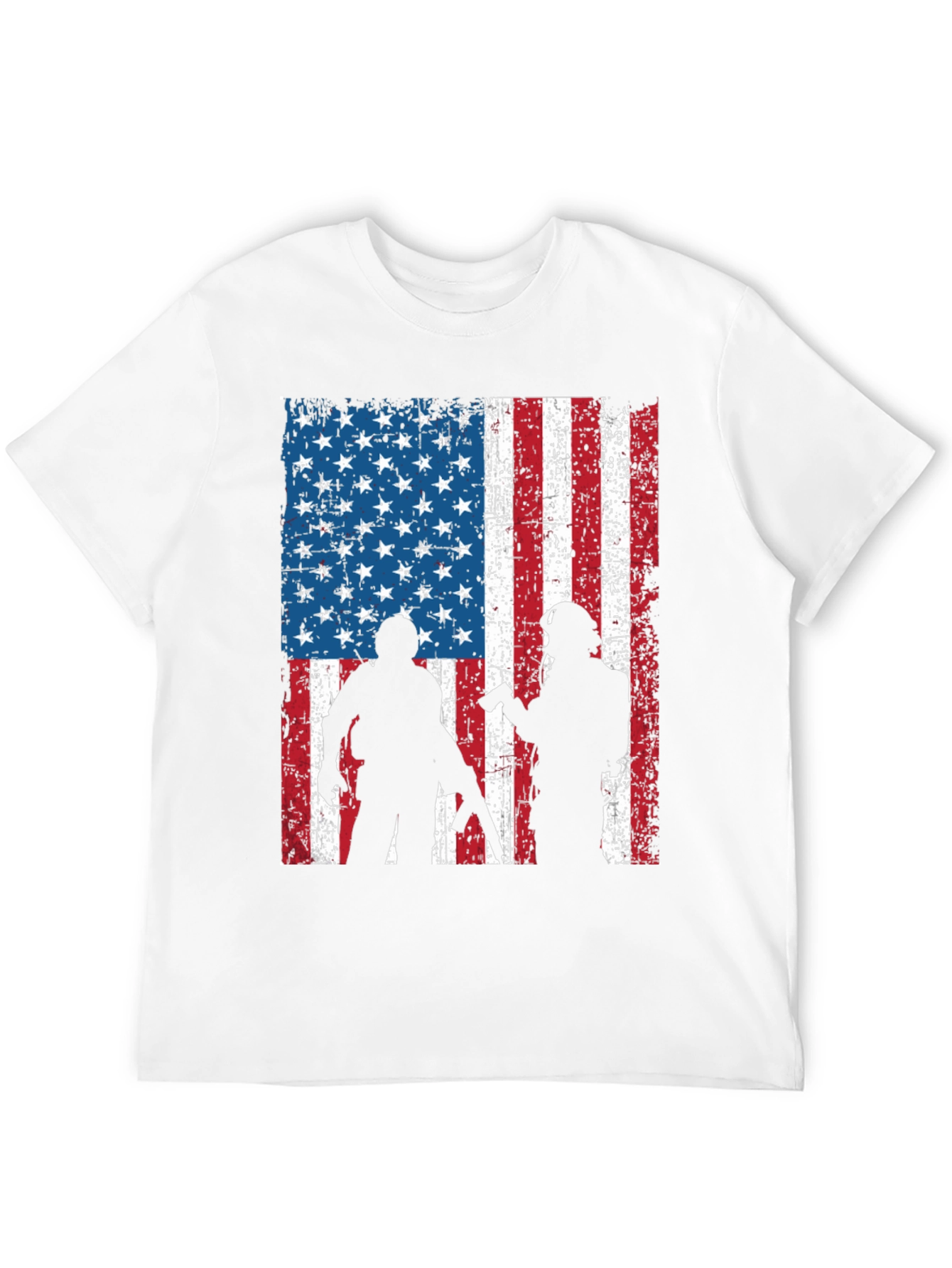 American Flag Soldier Graphic Tee