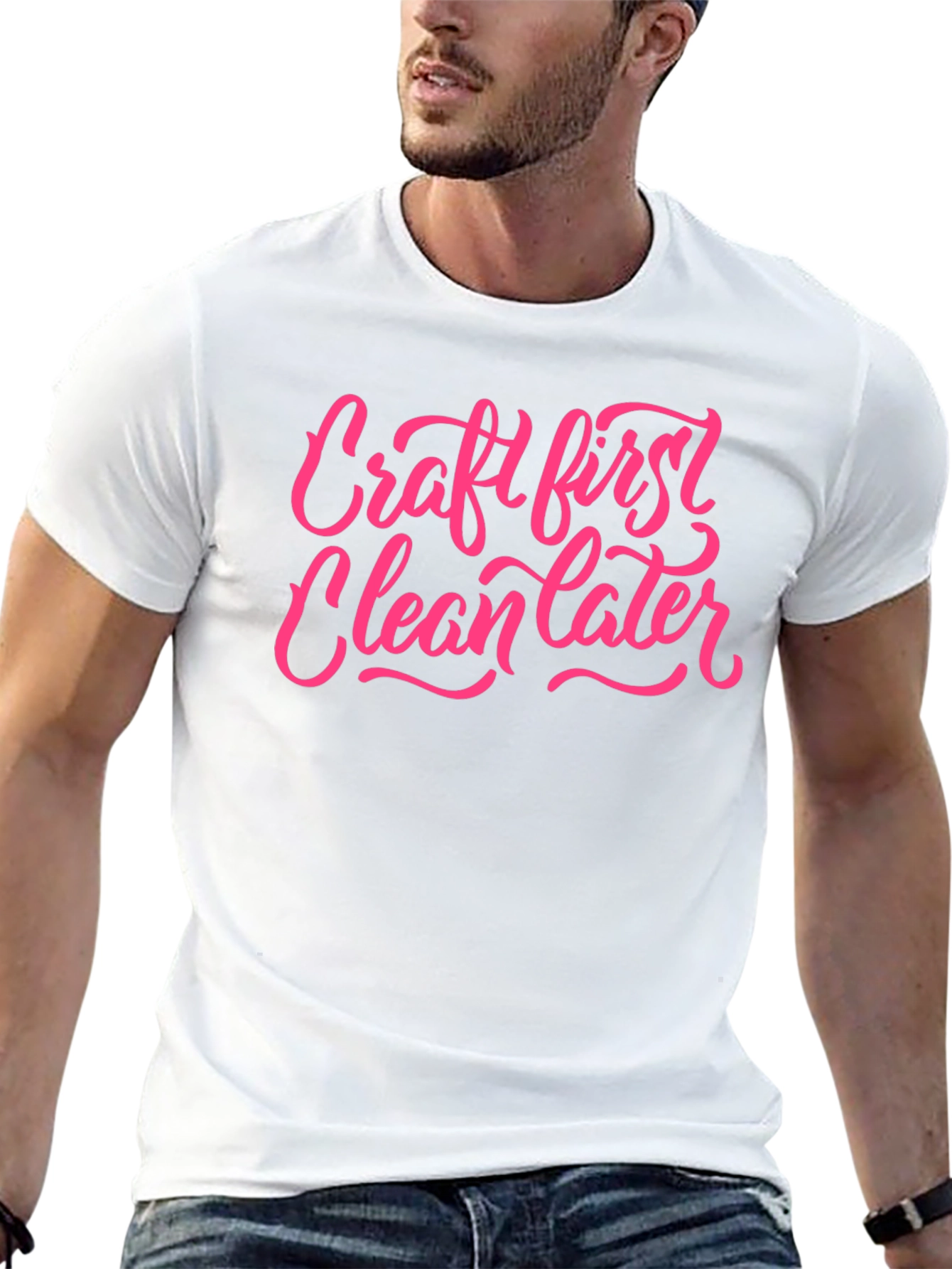 Craft First Clean Later Graphic Tee - Black