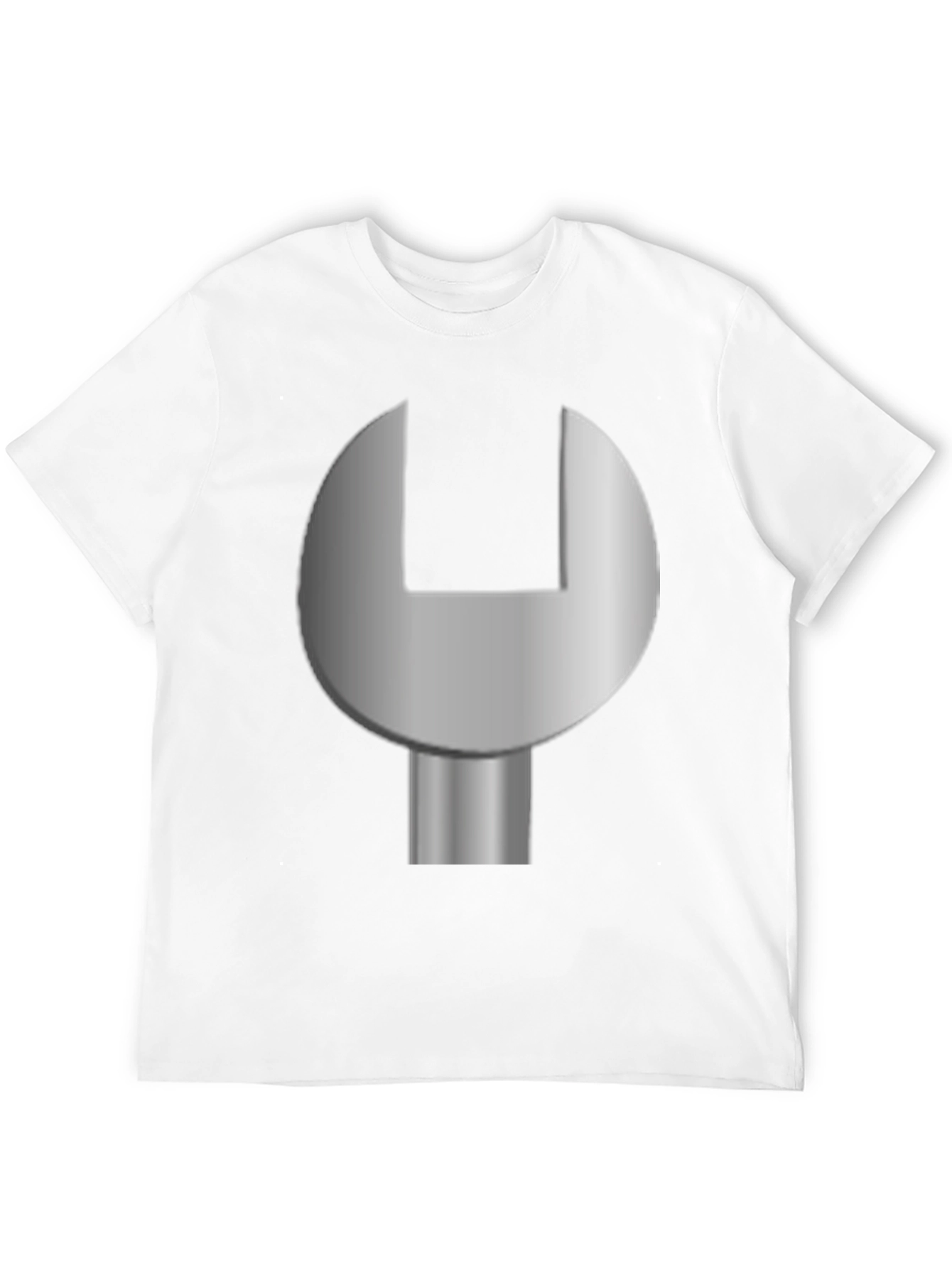 Mechanic Wrench Graphic T-Shirt - Black Cotton Tee