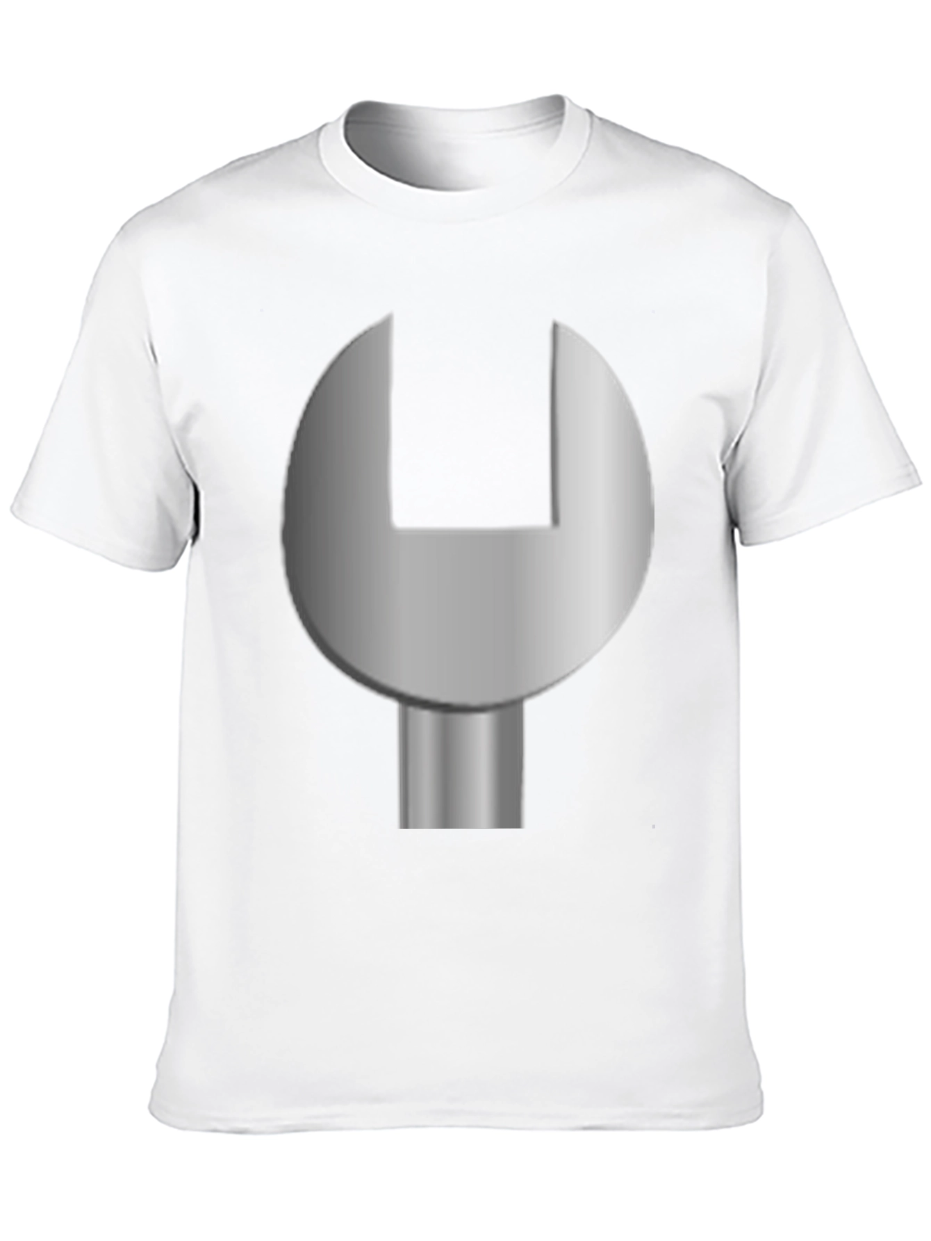Mechanic Wrench Graphic T-Shirt - Black Cotton Tee