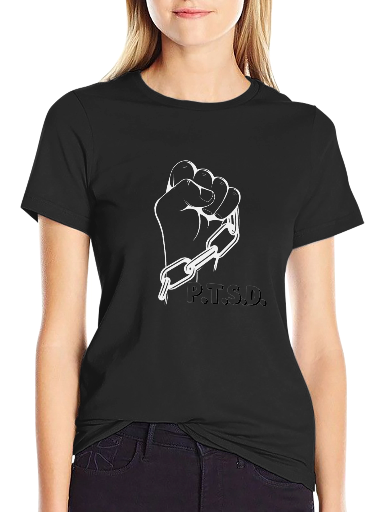 P.T.S.D. Awareness Graphic Tee - Black