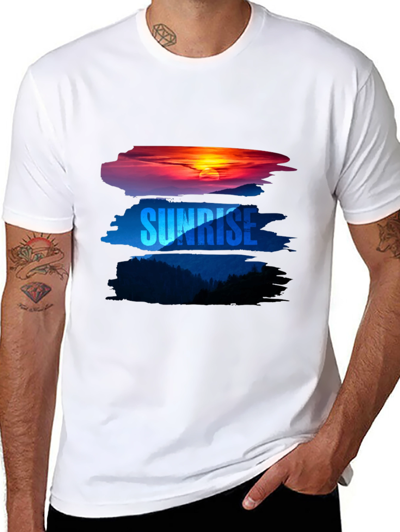 Sunrise Graphic Tee - Nature Inspired Comfort