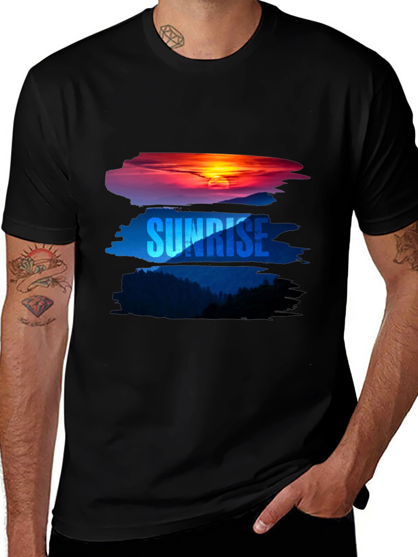 Sunrise Graphic Tee - Nature Inspired Comfort