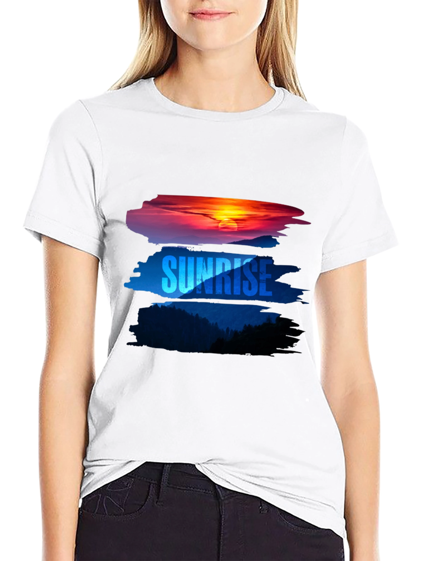 Sunrise Graphic Tee - Nature Inspired Comfort