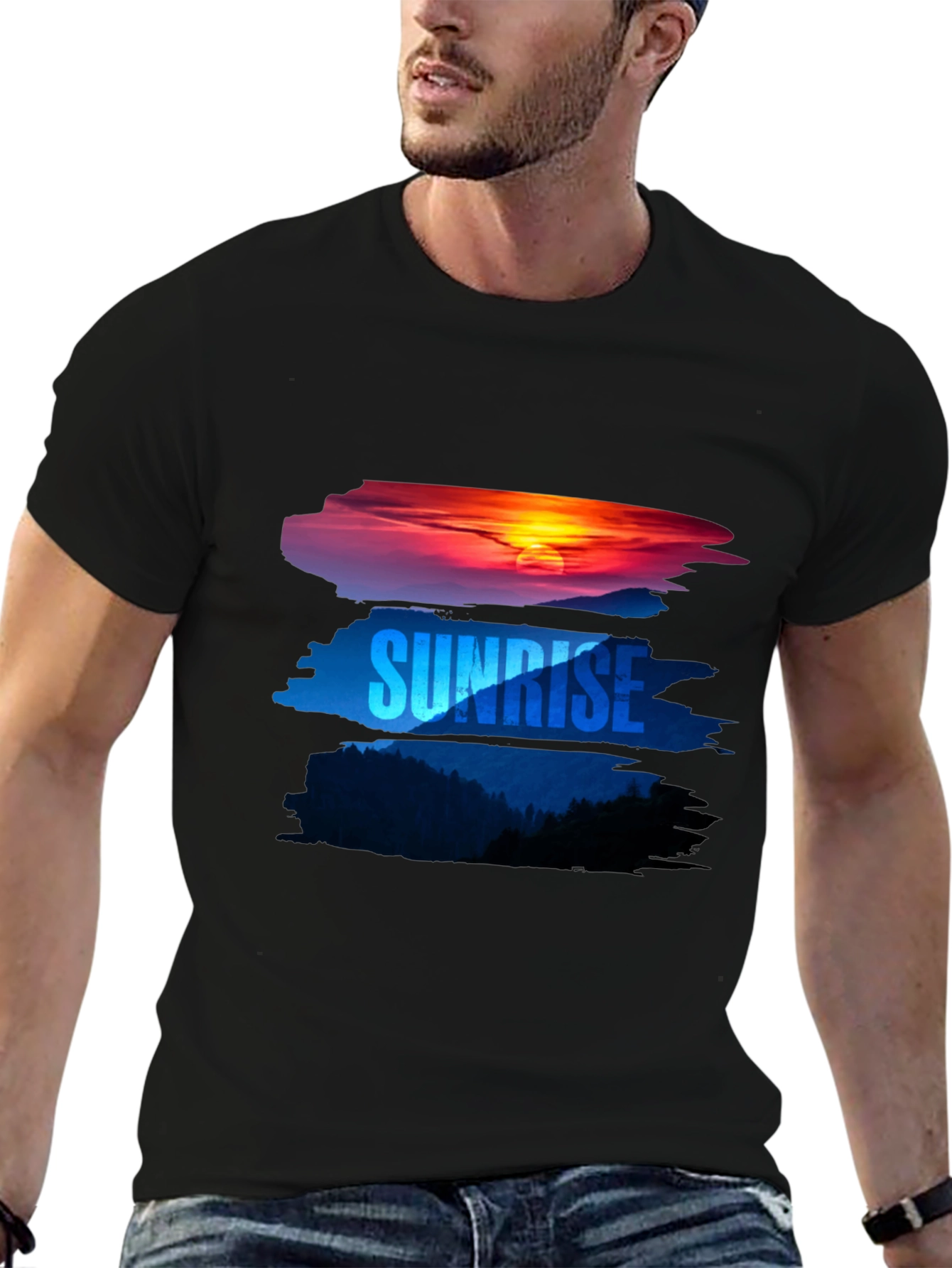 Sunrise Graphic Tee - Nature Inspired Comfort