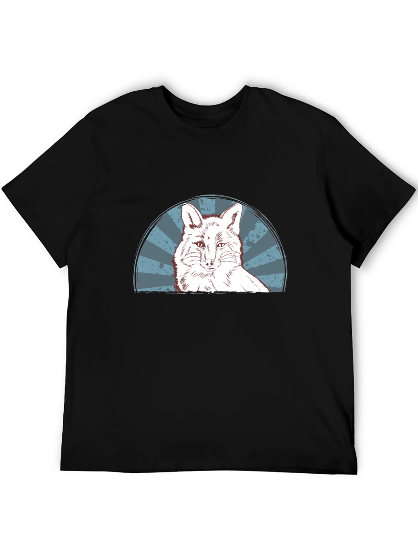 Cool Fox Graphic Tee - Mens Black T-Shirt