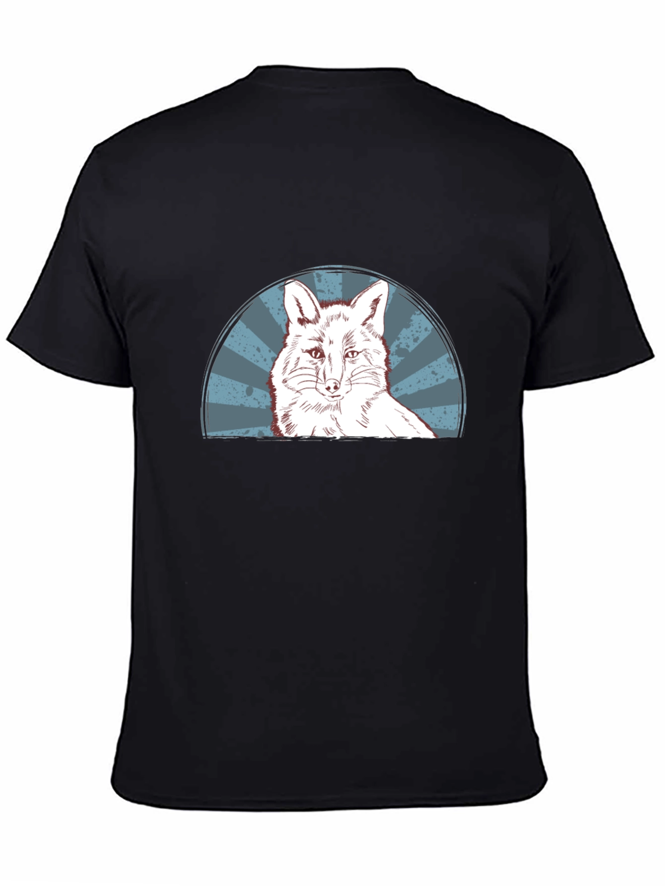Cool Fox Graphic Tee - Mens Black T-Shirt