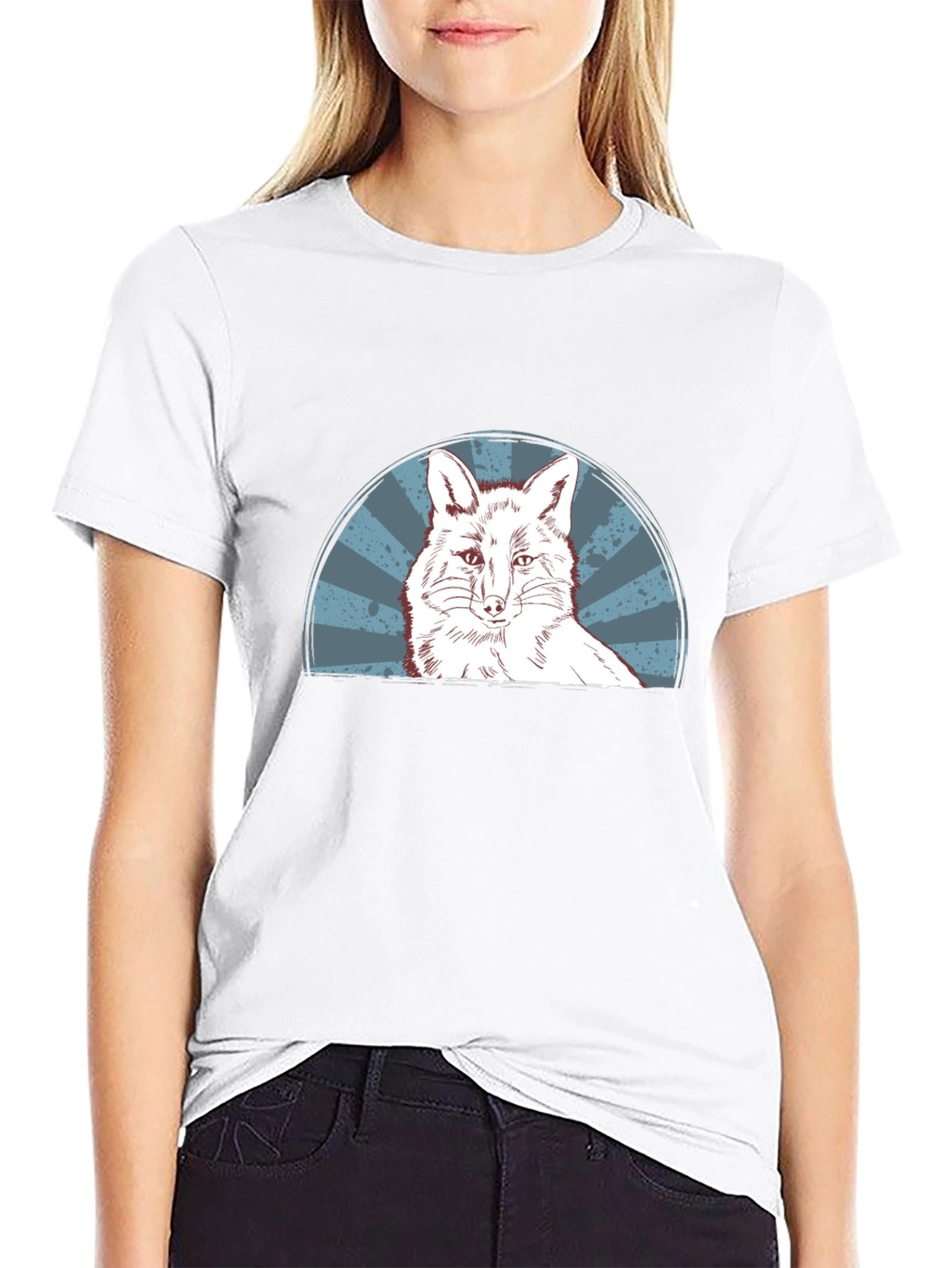 Cool Fox Graphic Tee - Mens Black T-Shirt