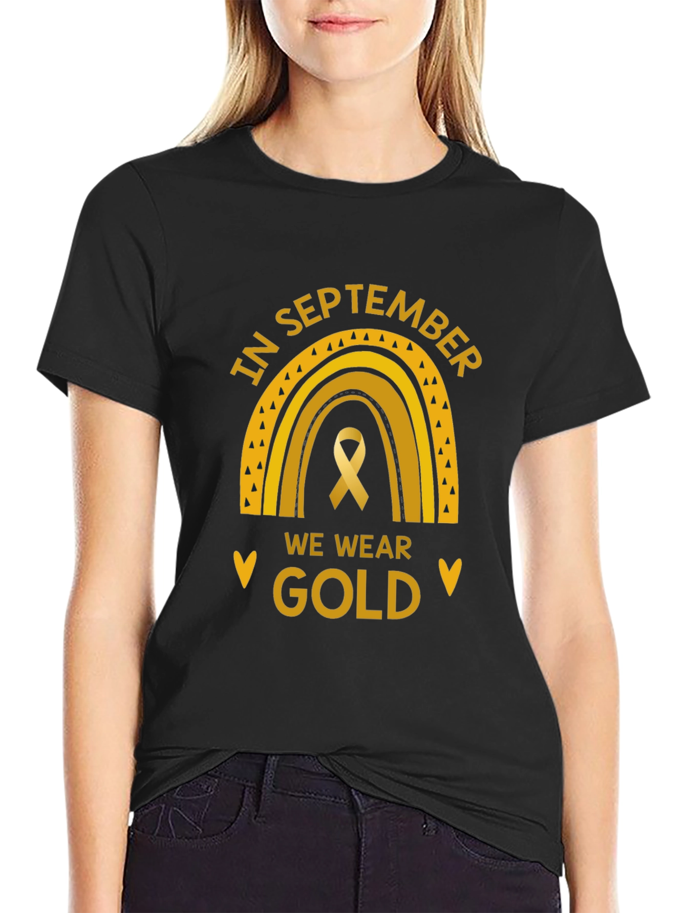 September Gold Ribbon Awareness T-Shirt
