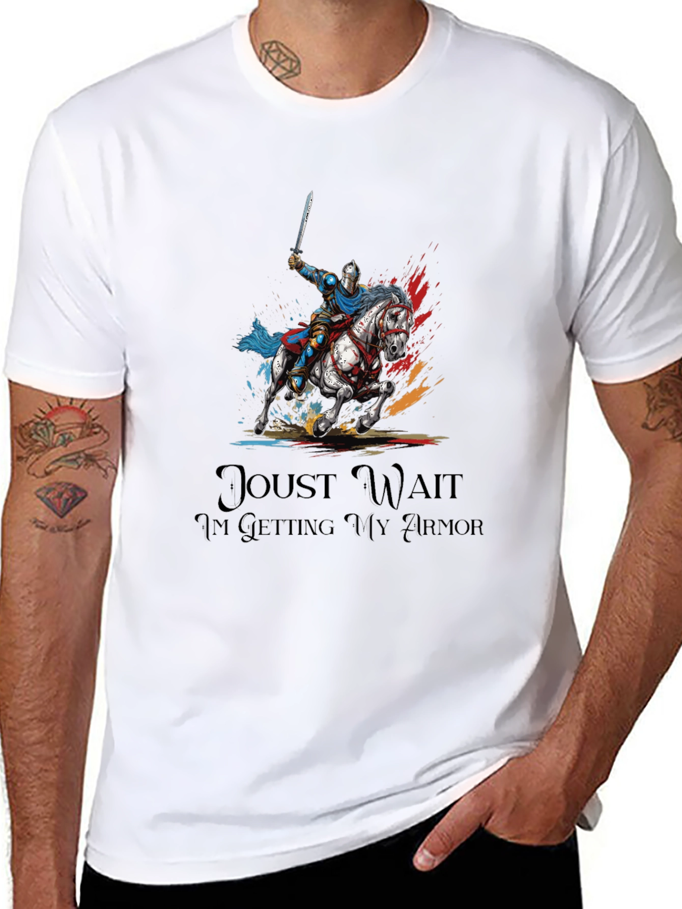 Knight On Horseback Graphic Tee