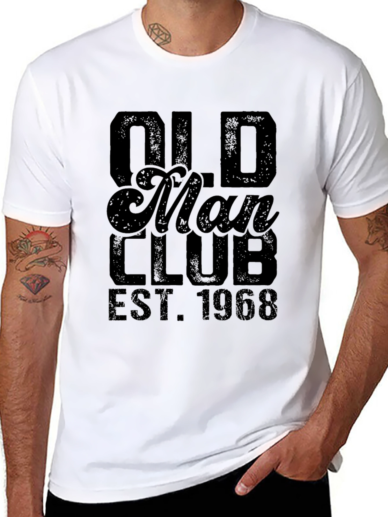 Old Man Club EST 1968 Black T-Shirt