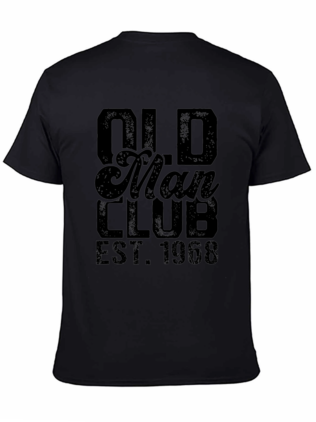 Old Man Club EST 1968 Black T-Shirt