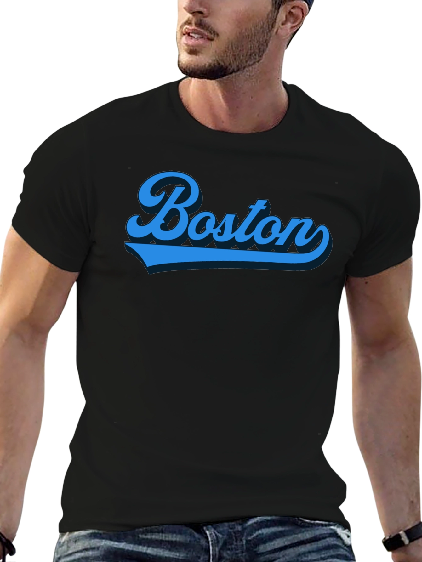 Boston Graphic Tee - Classic Baseball Style