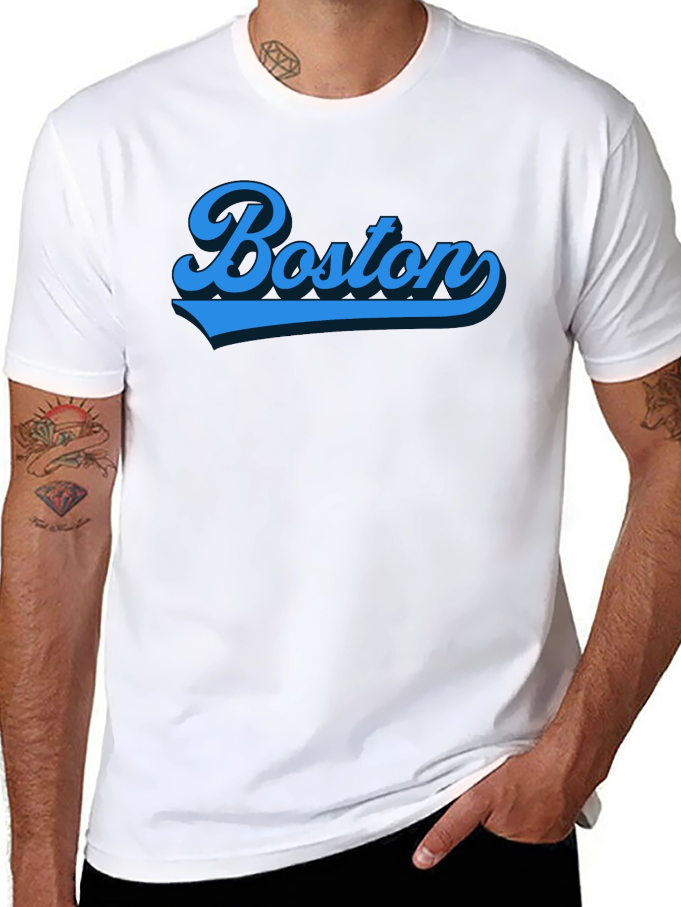 Boston Graphic Tee - Classic Baseball Style