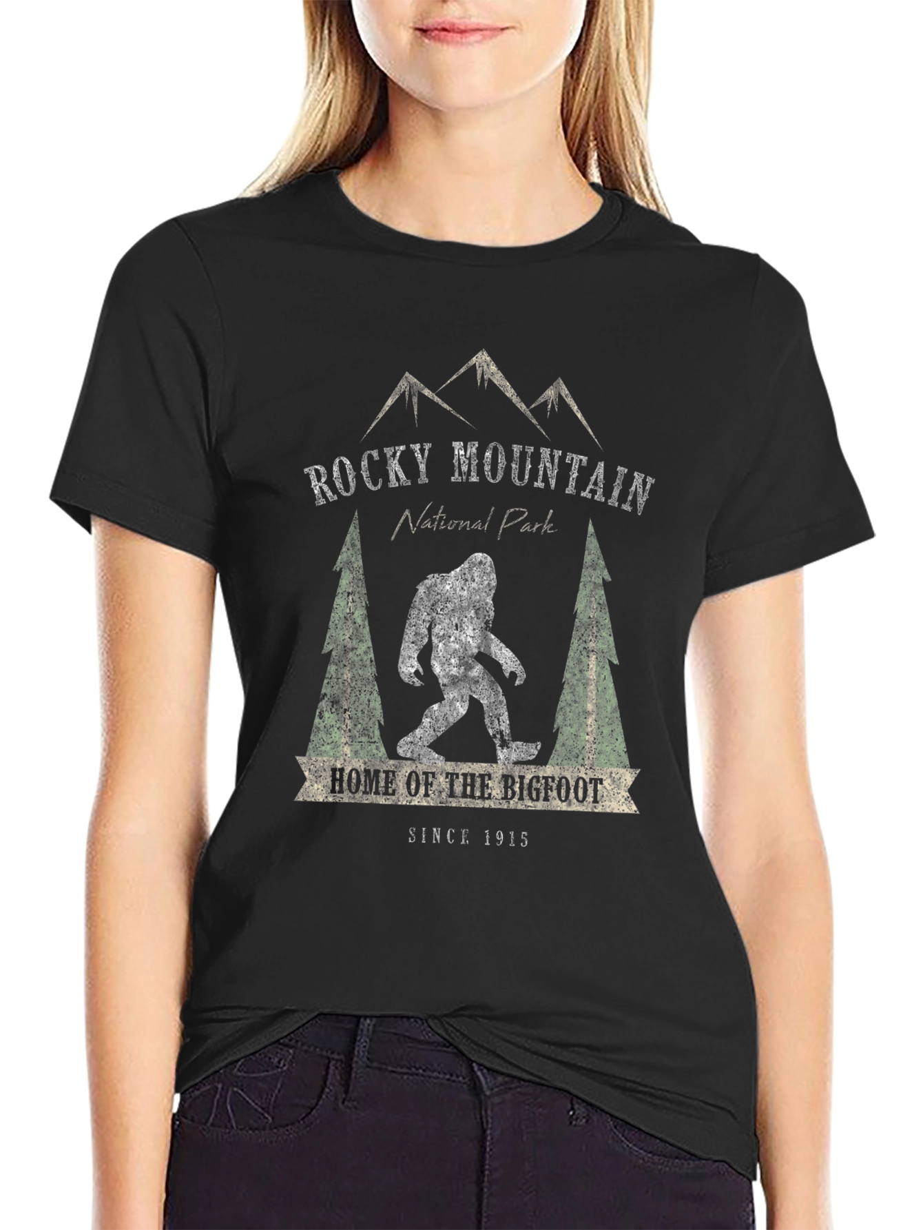 Rocky Mountain Bigfoot T-Shirt - National Park Tee