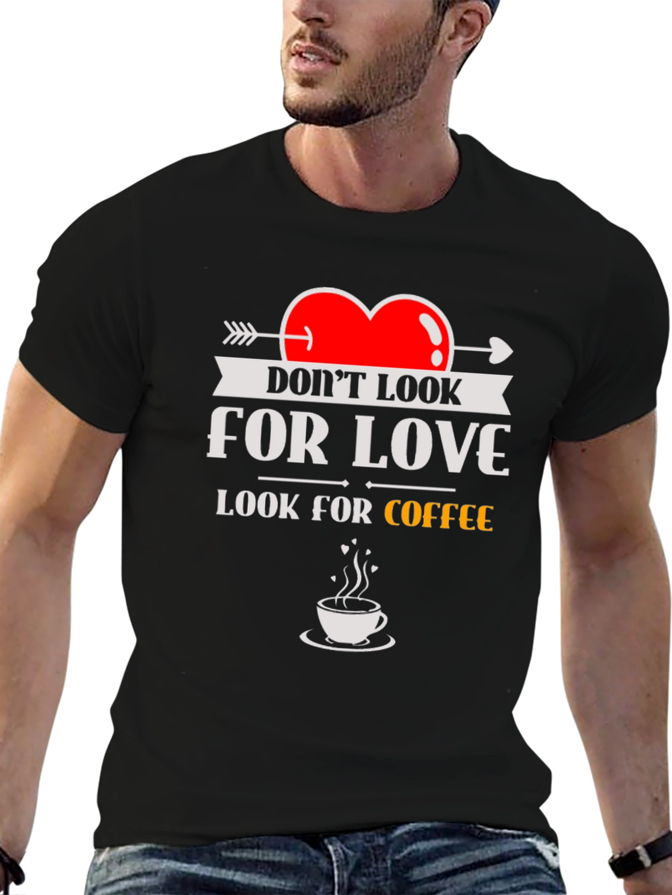 Look for Coffee T-Shirt - Funny Novelty Tee