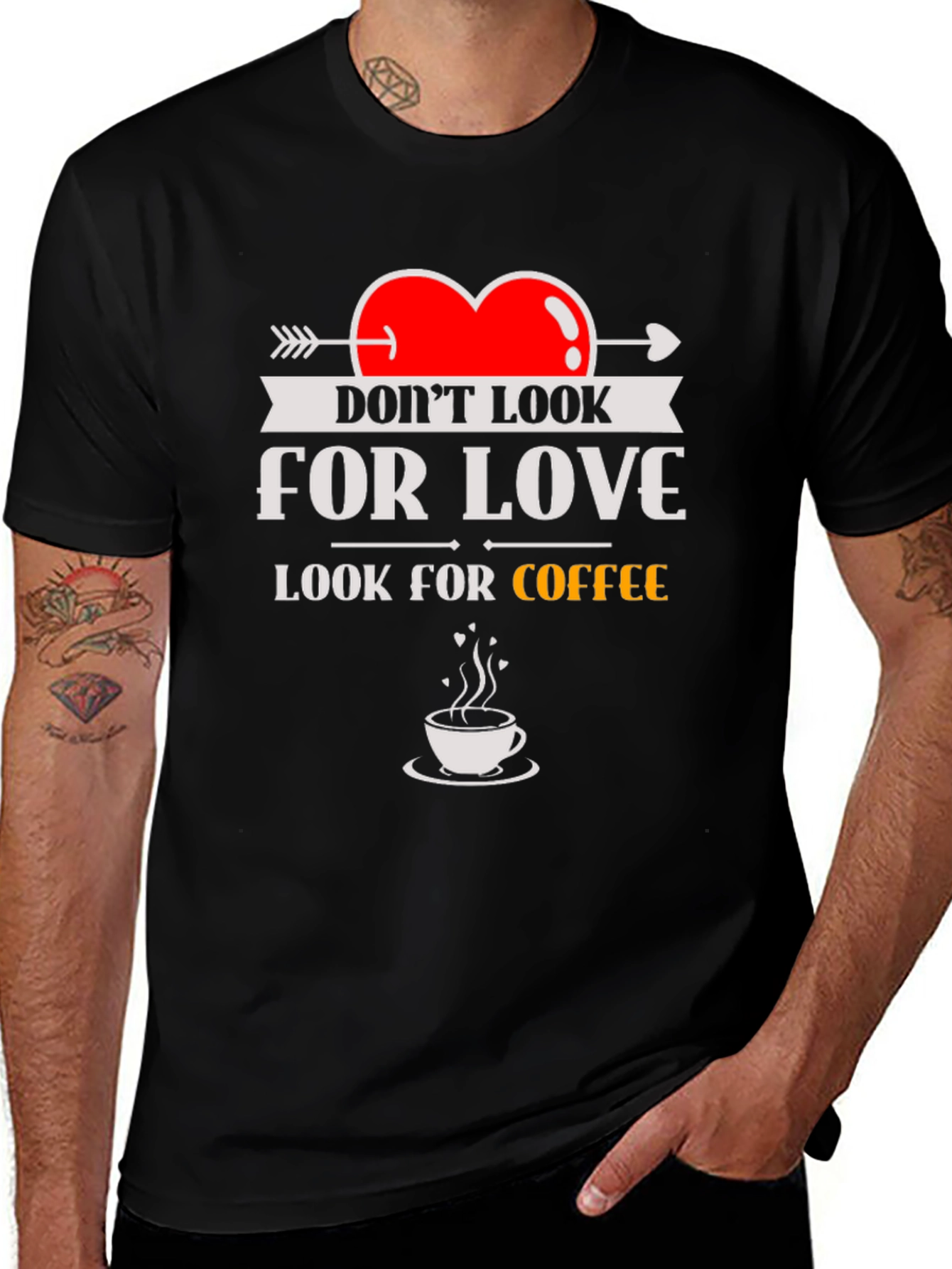 Look for Coffee T-Shirt - Funny Novelty Tee