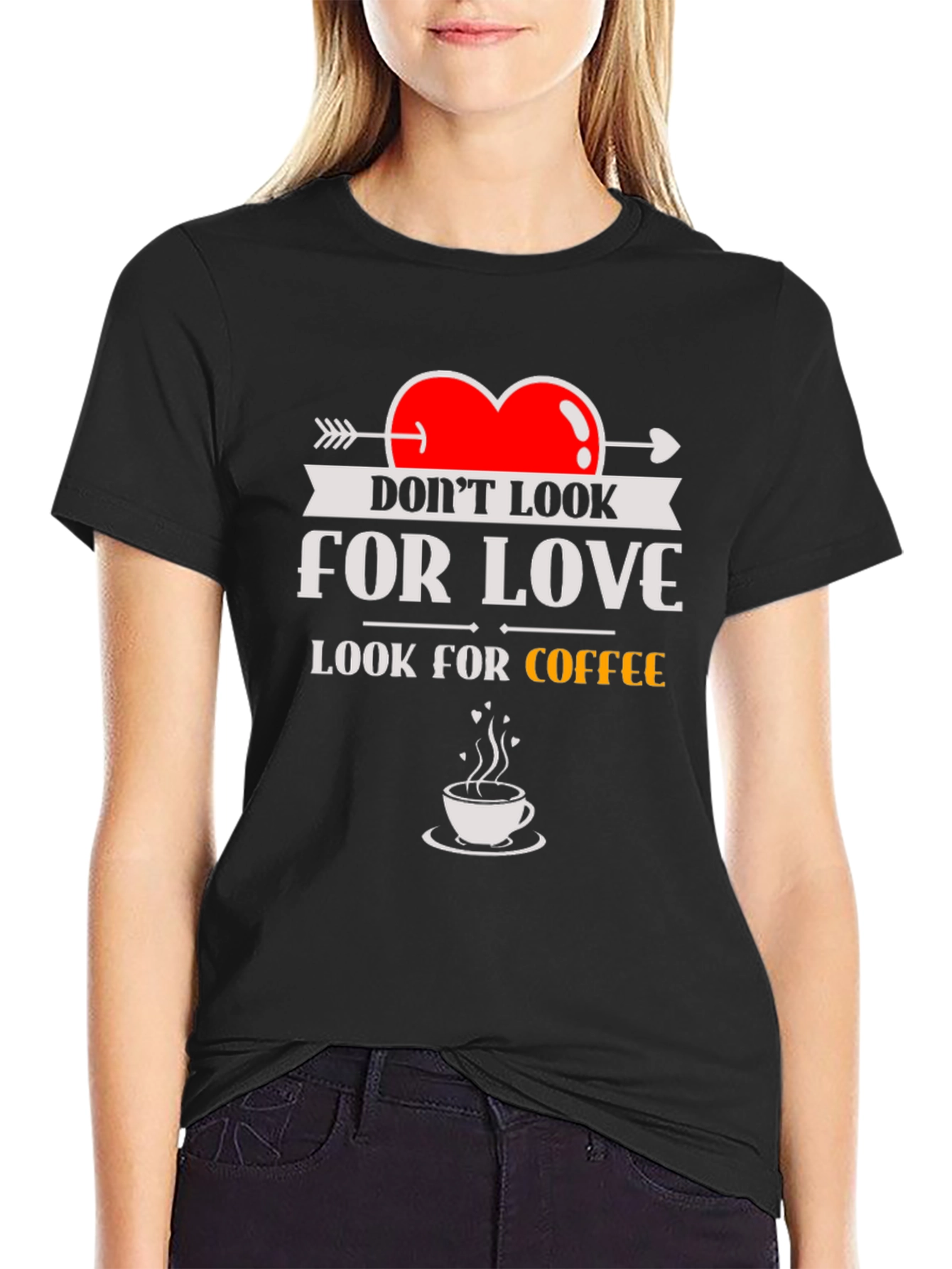 Look for Coffee T-Shirt - Funny Novelty Tee