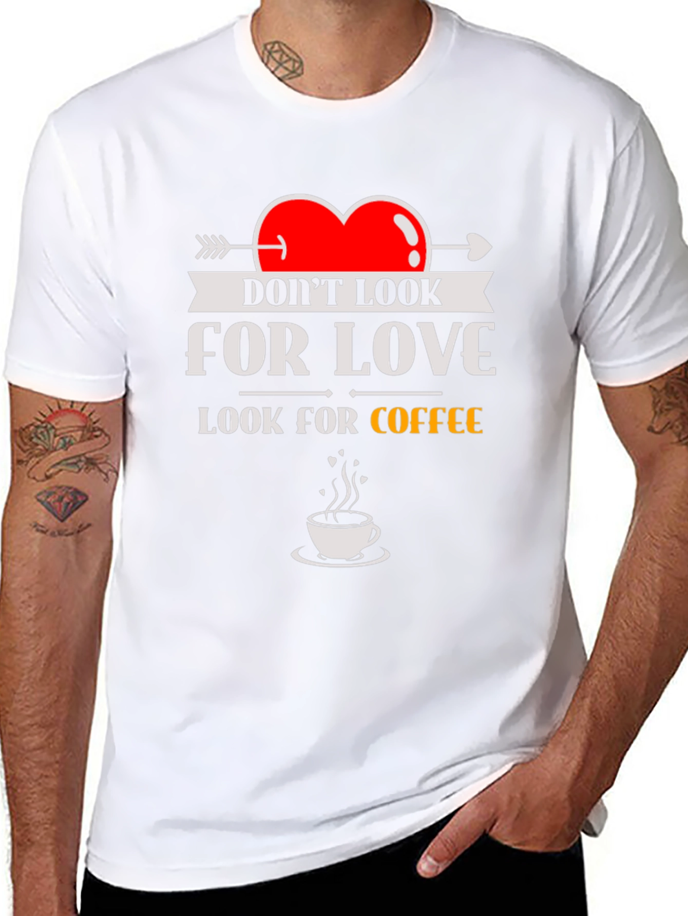 Look for Coffee T-Shirt - Funny Novelty Tee
