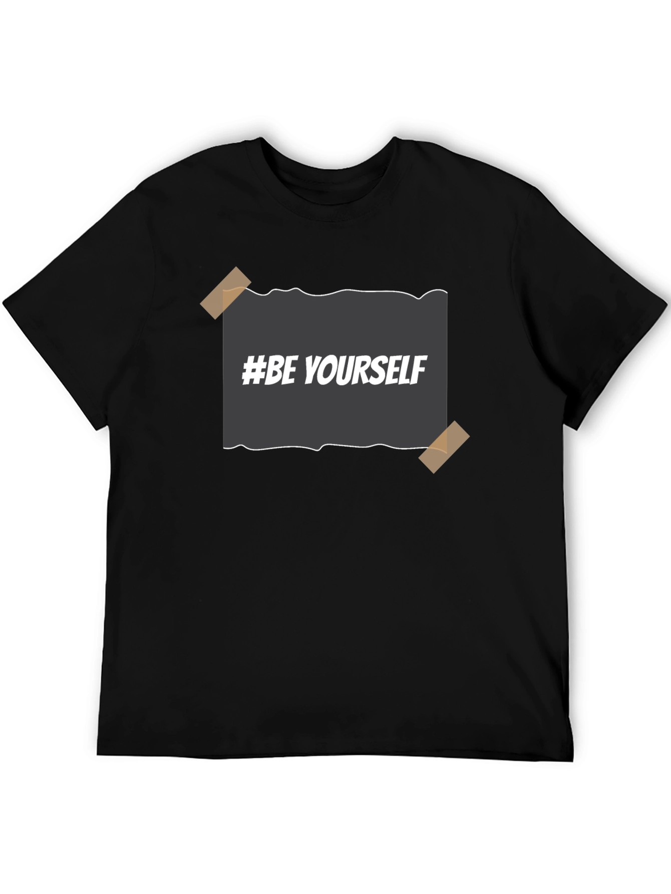 Be Yourself Black Graphic Tee