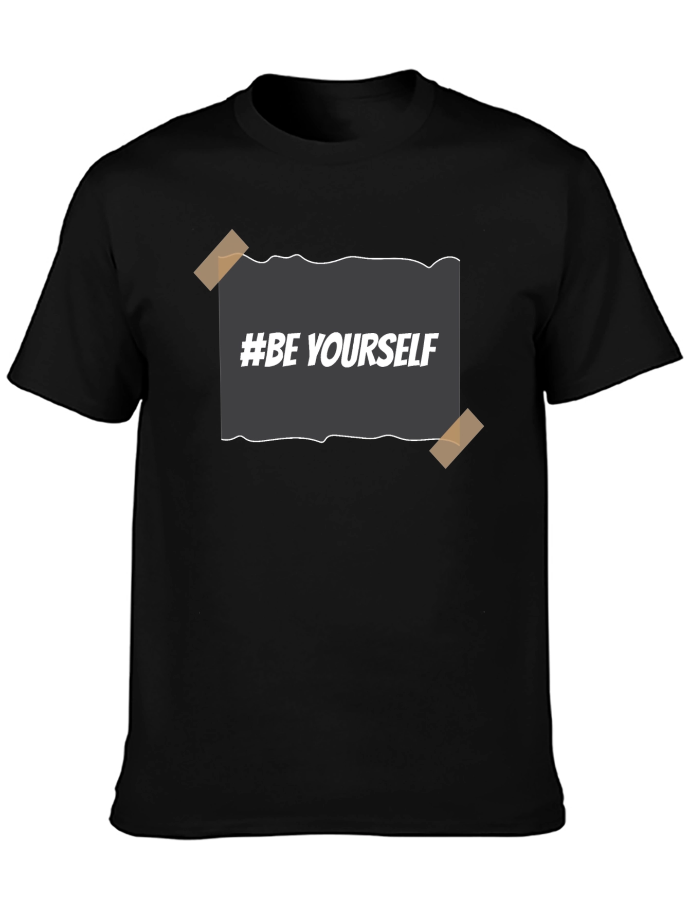 Be Yourself Black Graphic Tee