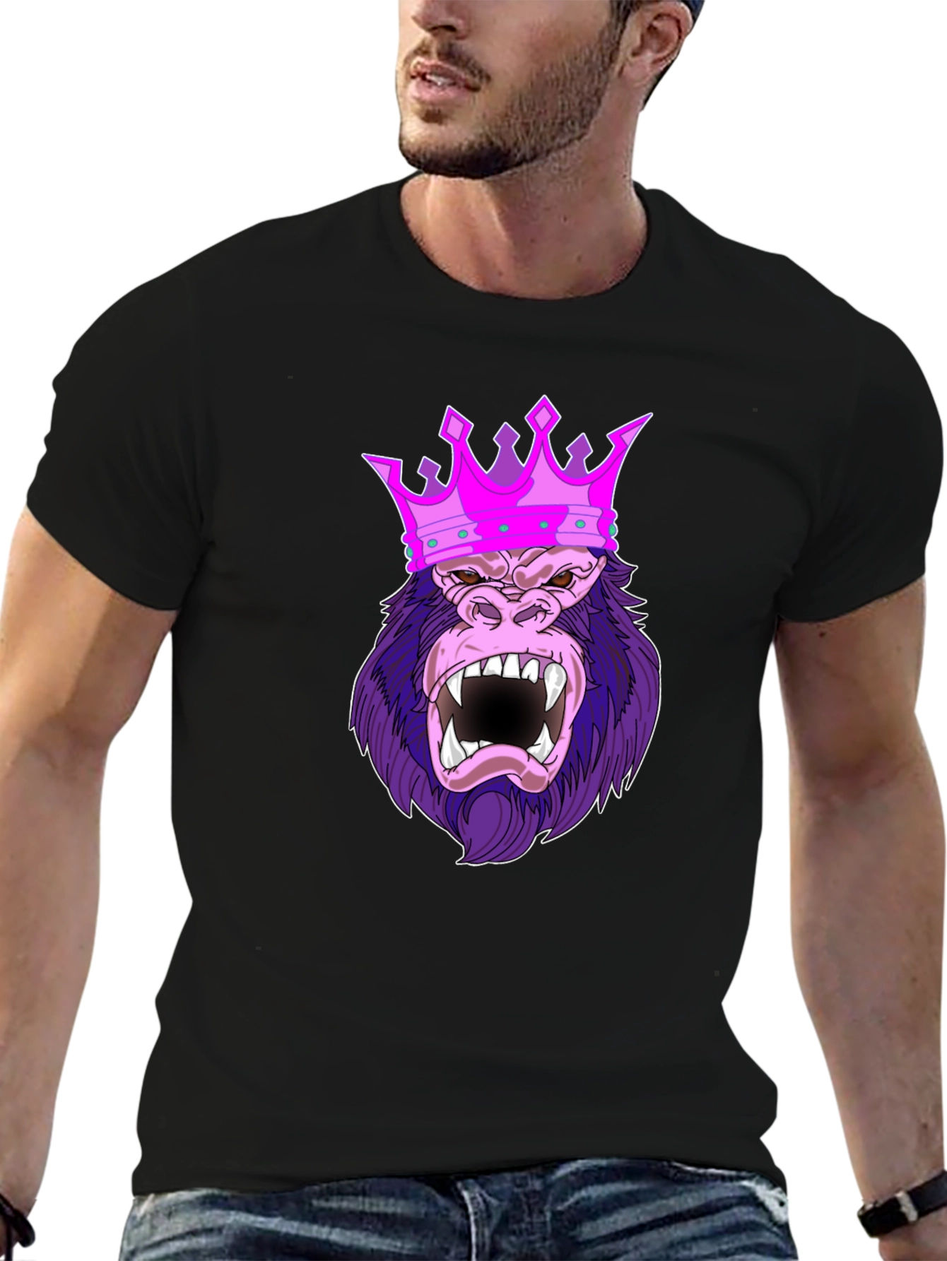 King Kong T-Shirt - Gorilla Crown Graphic Tee