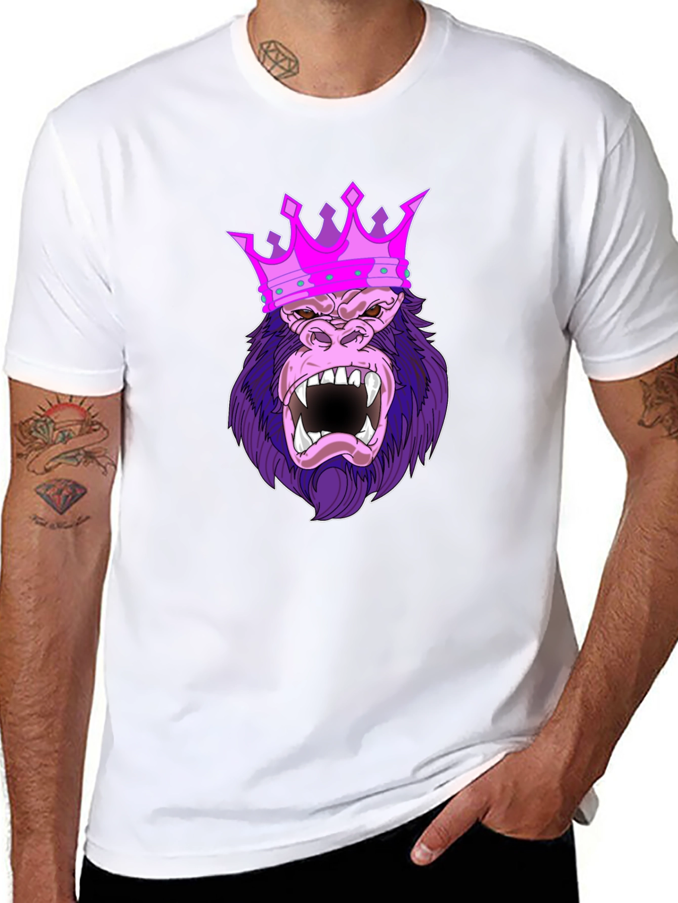 King Kong T-Shirt - Gorilla Crown Graphic Tee