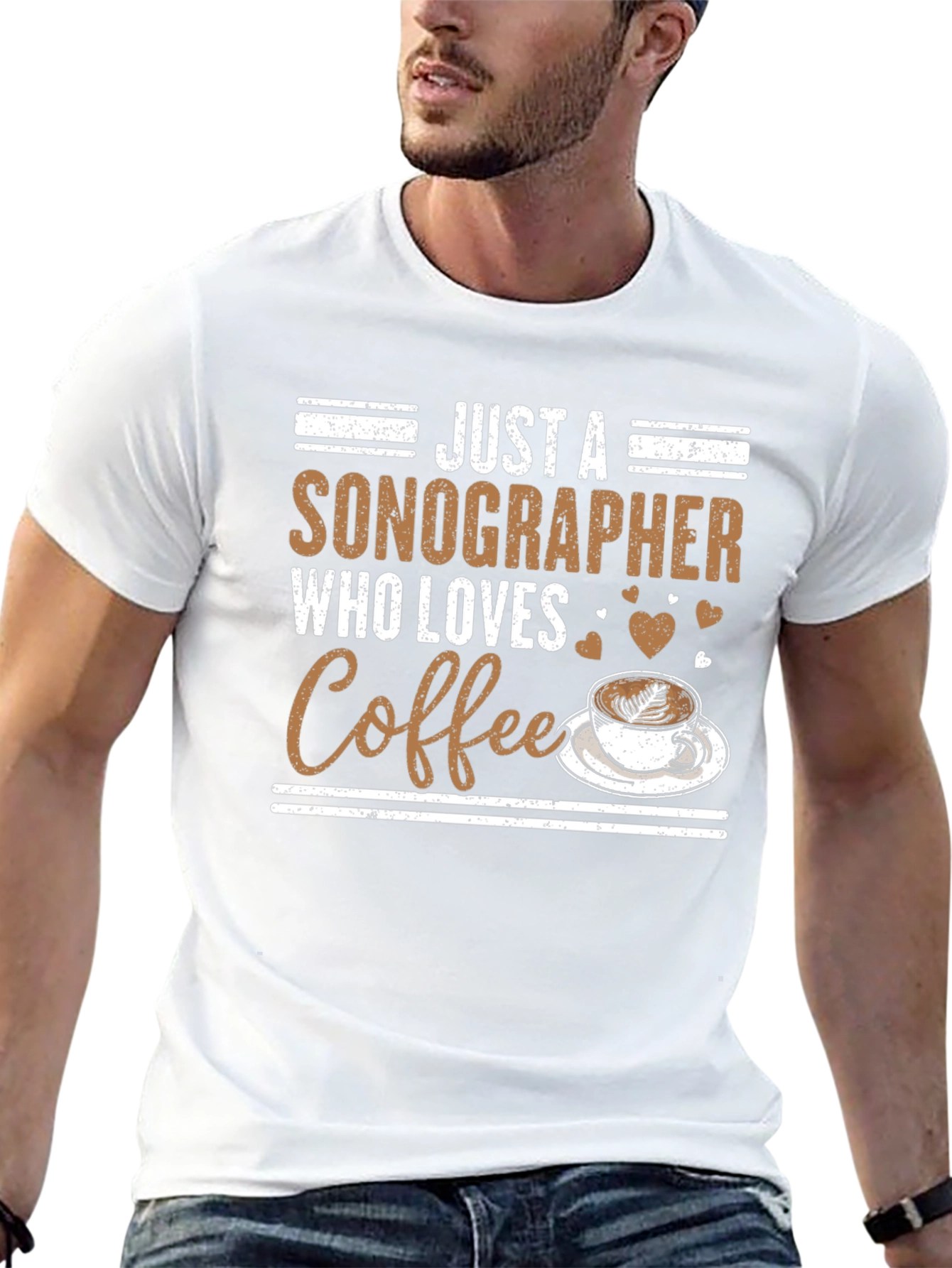 Sonographer Coffee Lover Graphic Tee