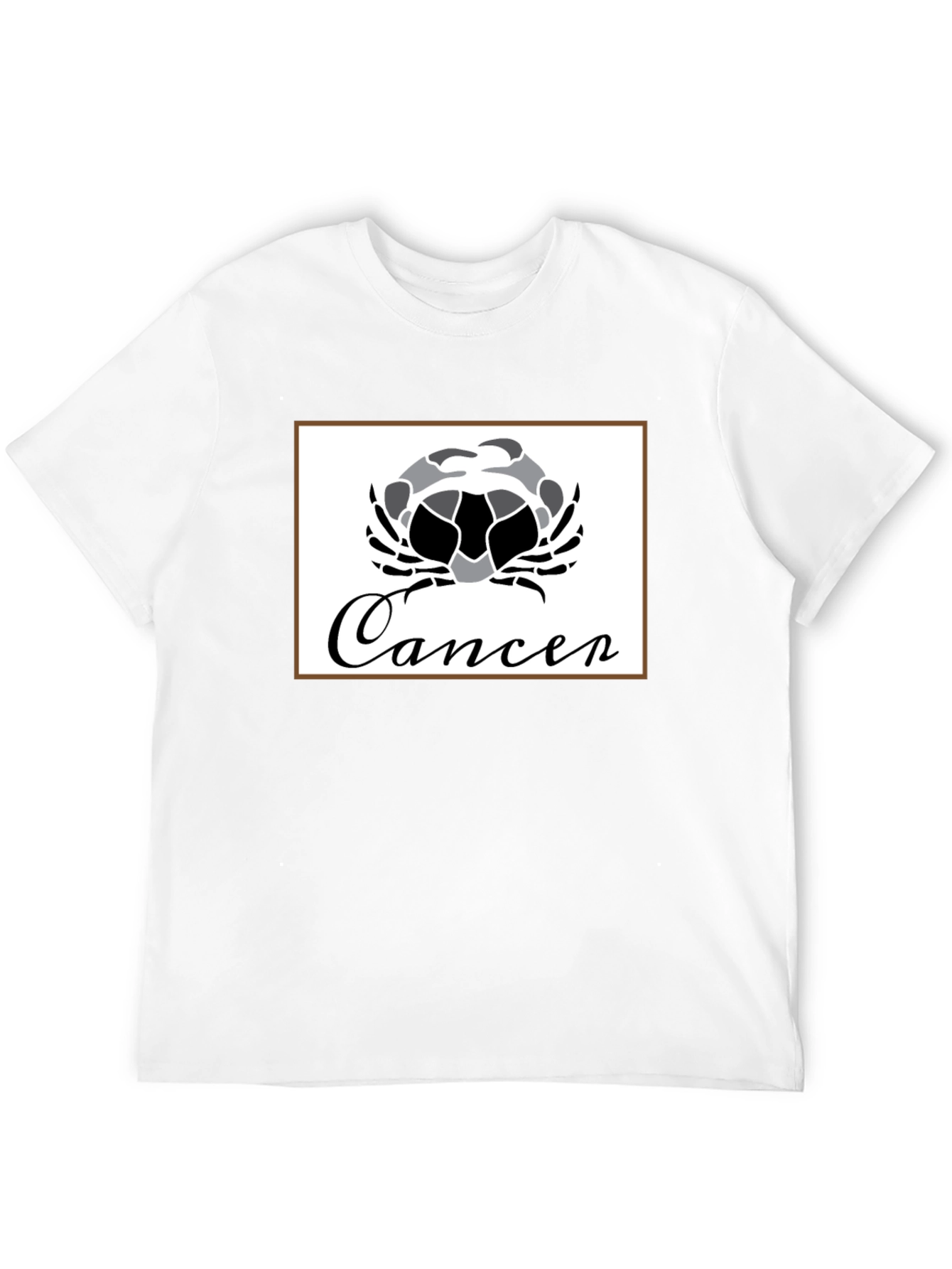 Cancer Zodiac T-Shirt - Black Cotton Graphic Tee