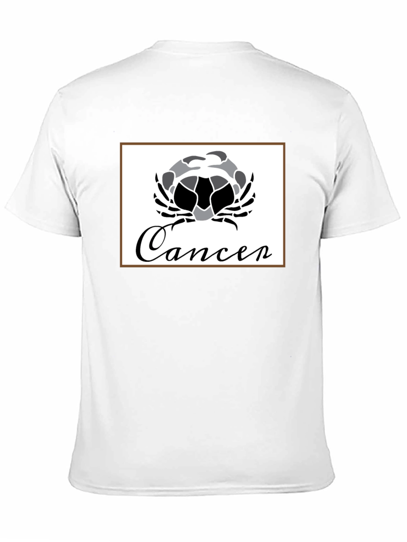 Cancer Zodiac T-Shirt - Black Cotton Graphic Tee