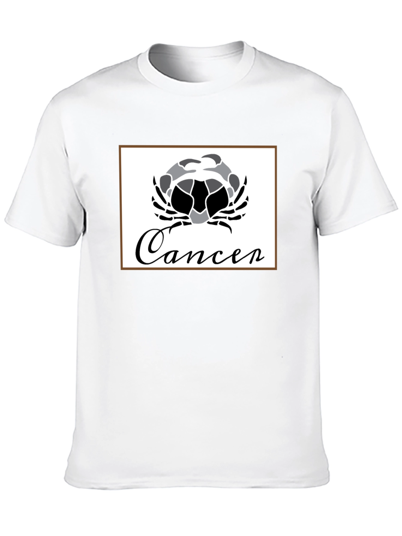 Cancer Zodiac T-Shirt - Black Cotton Graphic Tee
