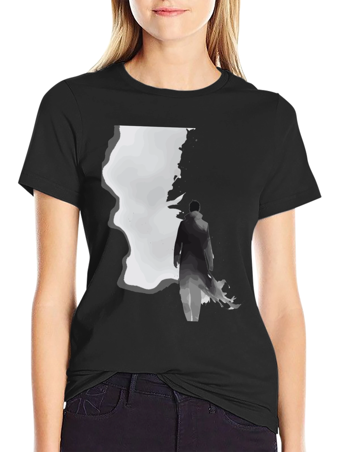 Mens Silhouette Graphic Print T-Shirt