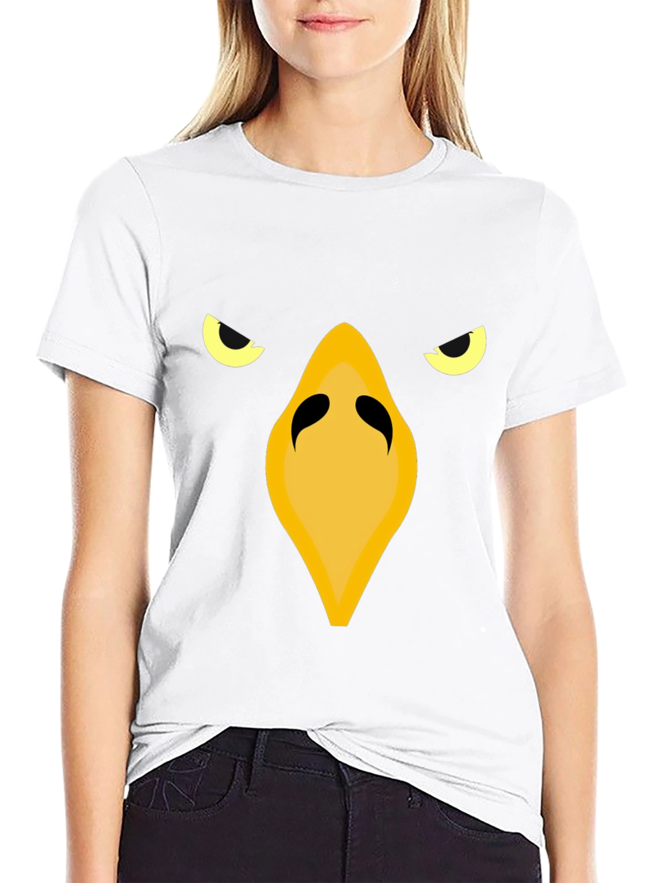 Raven Face Graphic Tee - Black