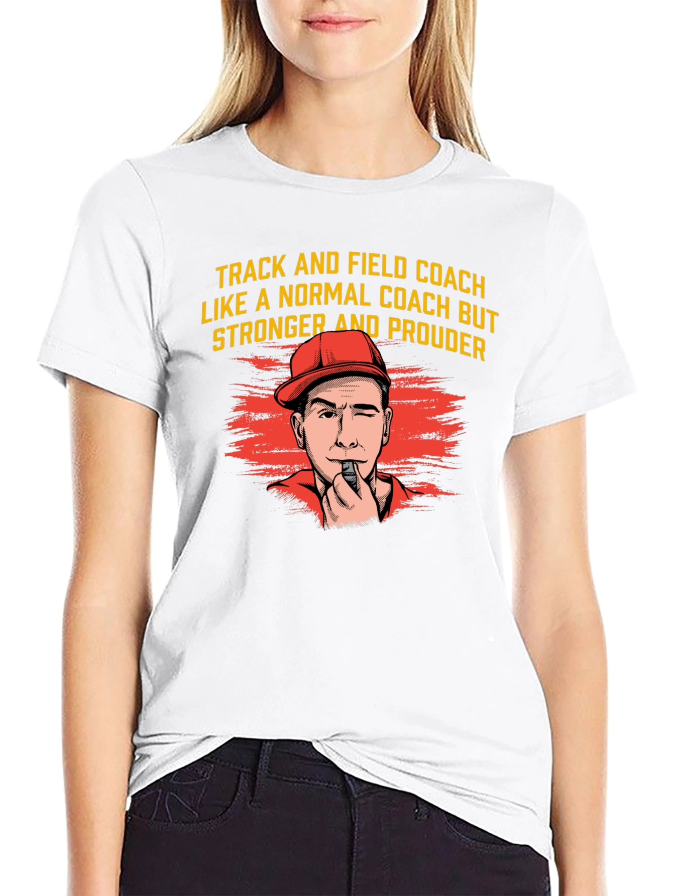 Track and Field Coach Graphic T-Shirt