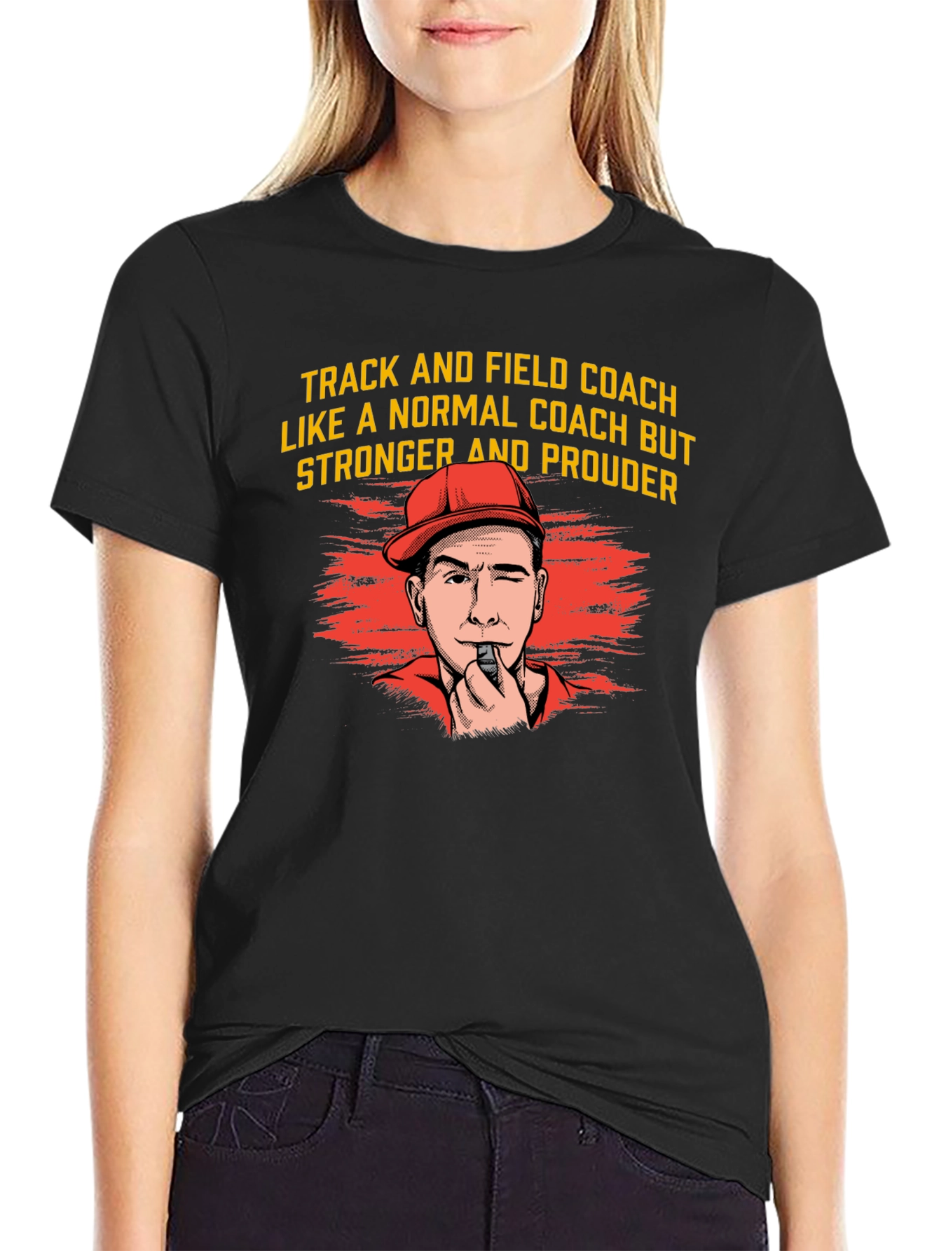 Track and Field Coach Graphic T-Shirt