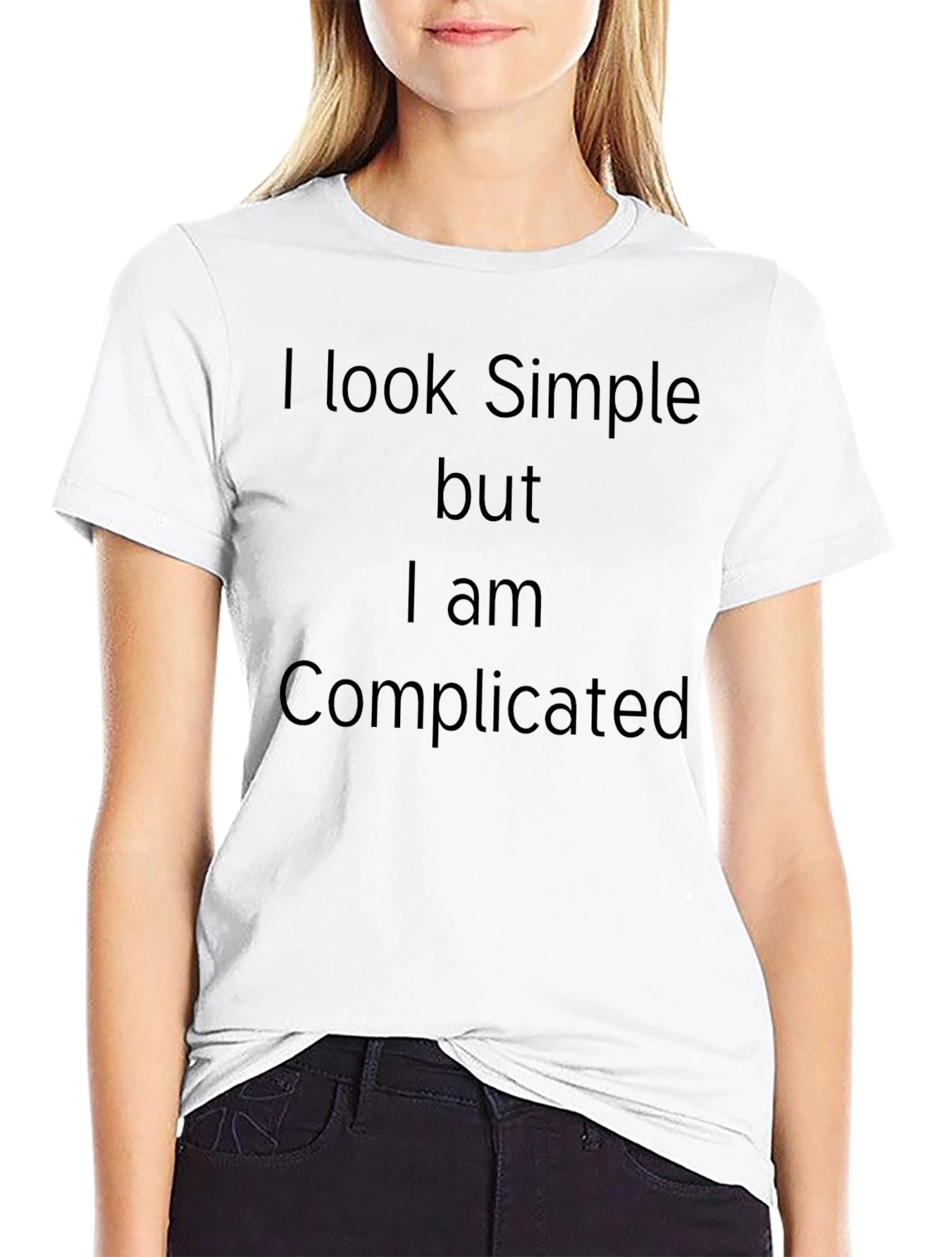 Simple But Complicated Black T-Shirt
