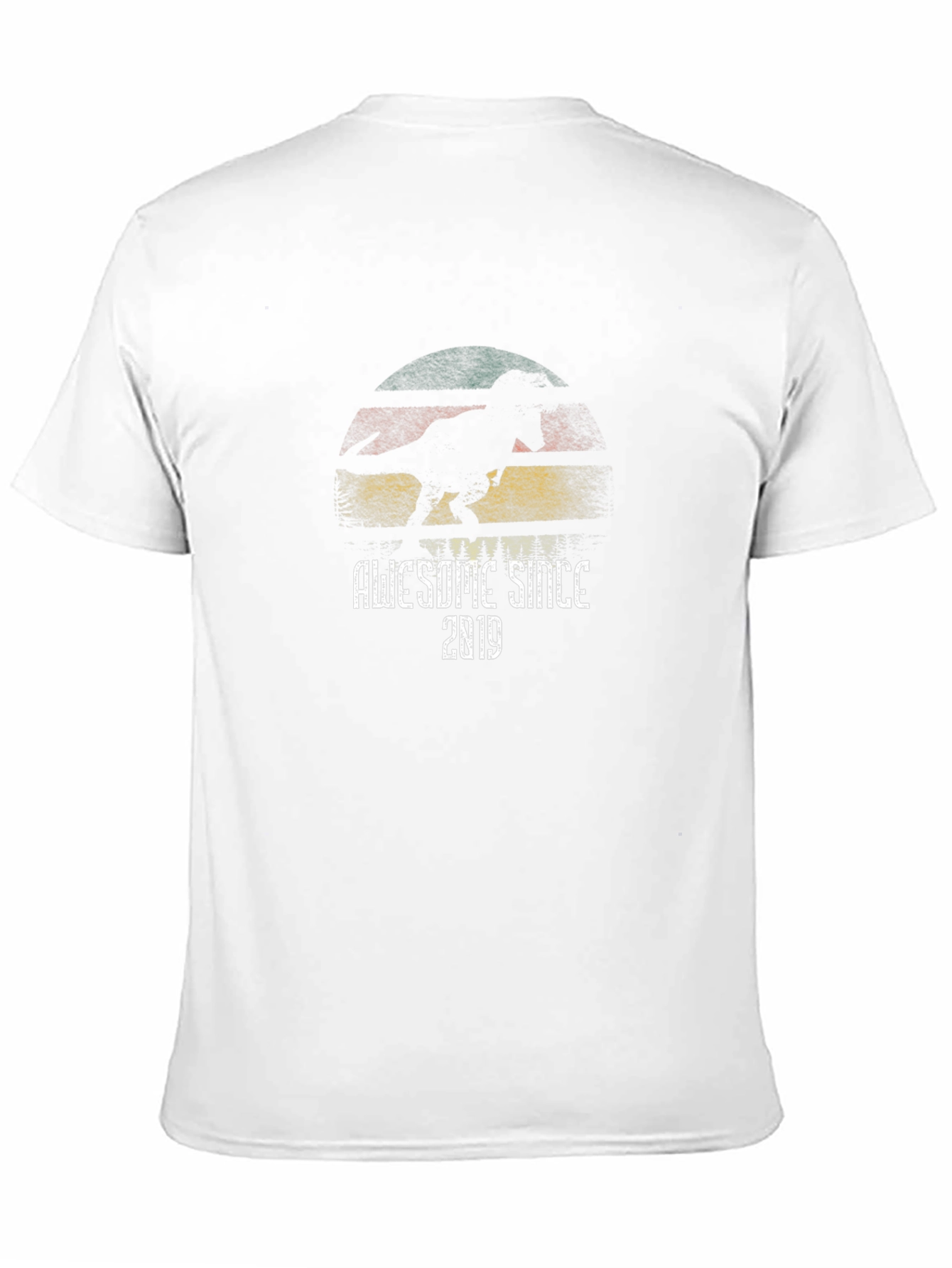 Awesome Since 2019 Dinosaur Graphic T-Shirt