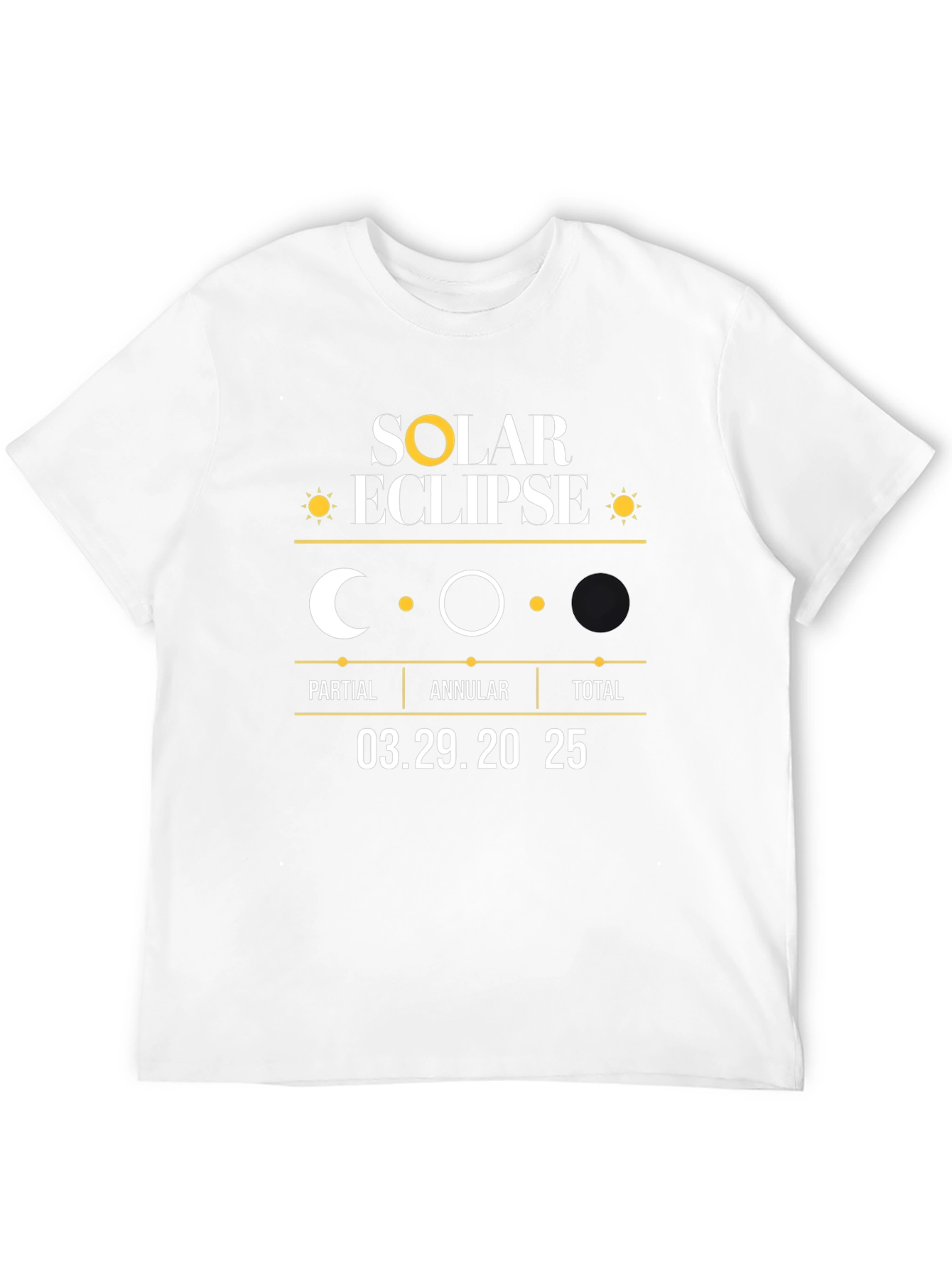 Solar Eclipse 03.29.2025 T-Shirt - Celestial Event Tee