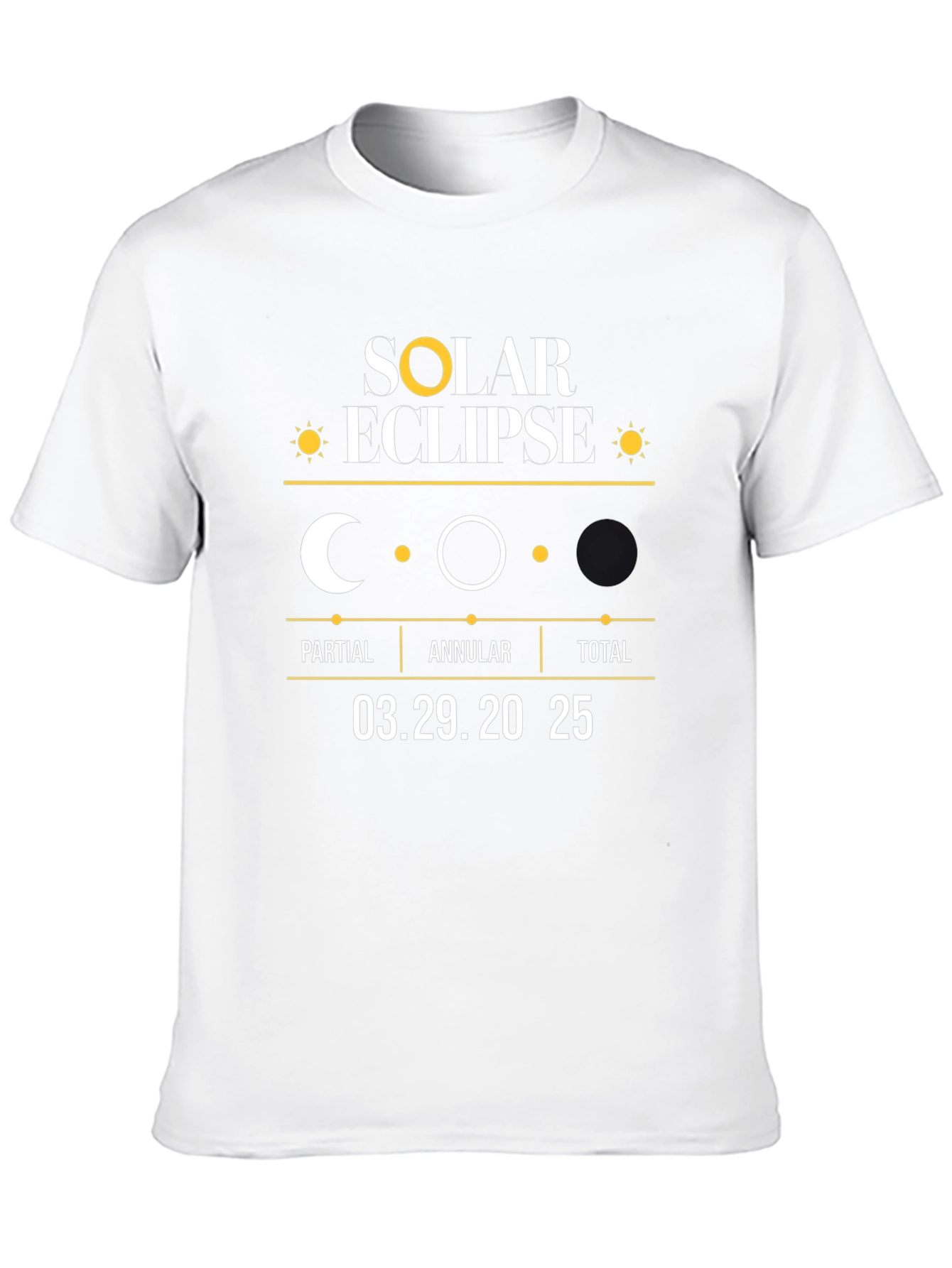 Solar Eclipse 03.29.2025 T-Shirt - Celestial Event Tee