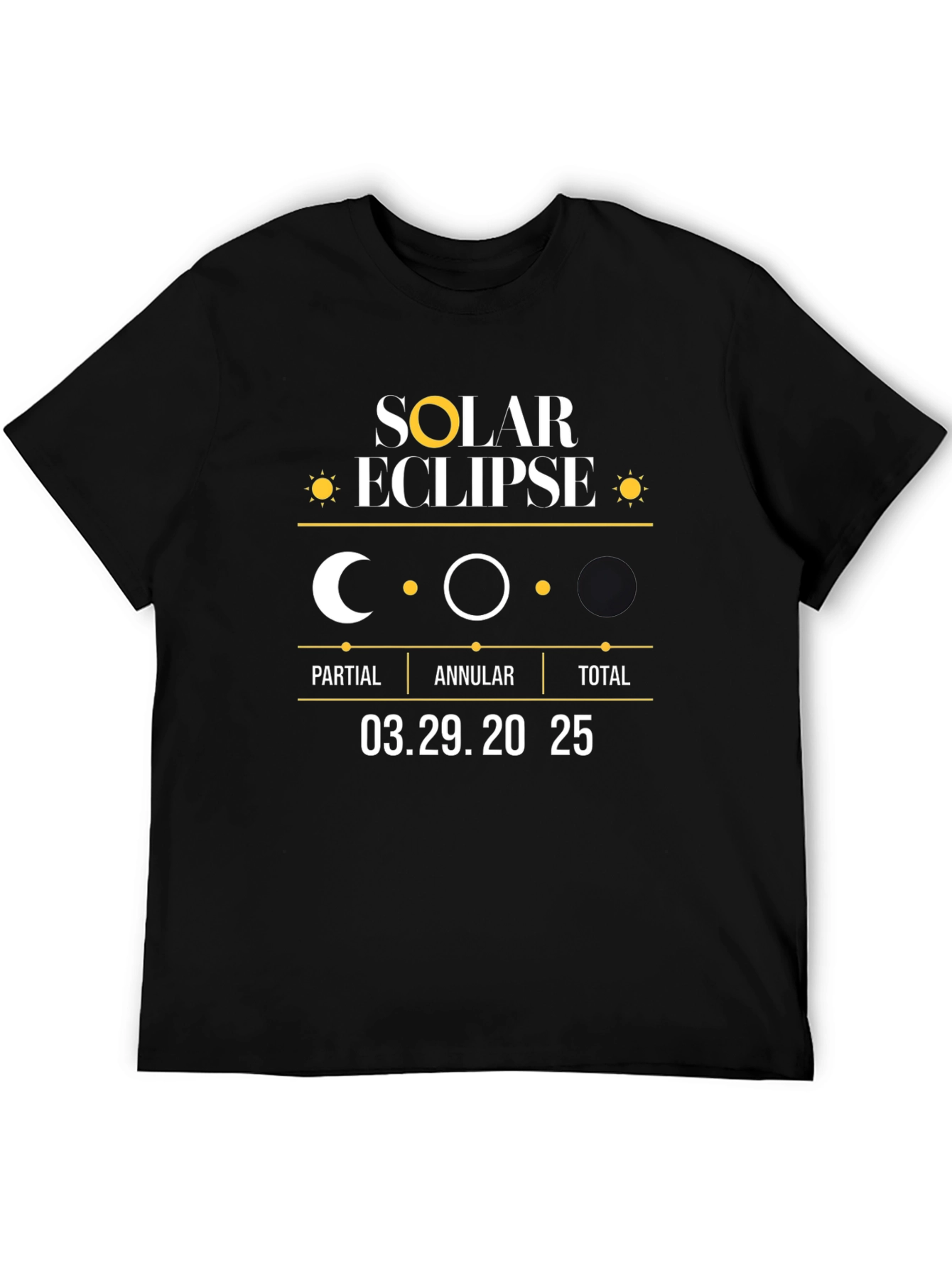 Solar Eclipse 03.29.2025 T-Shirt - Celestial Event Tee