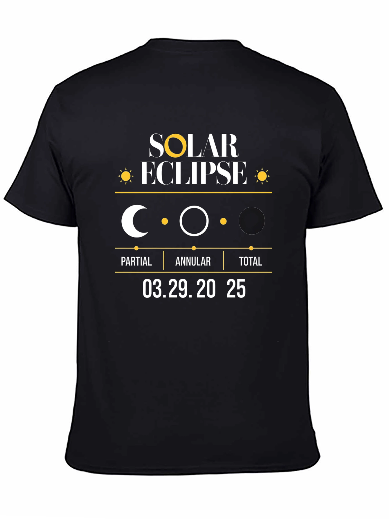 Solar Eclipse 03.29.2025 T-Shirt - Celestial Event Tee